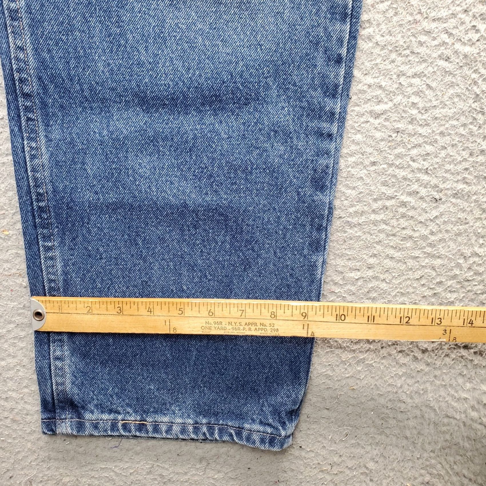 Wrangler Wrangler Jeans Mens 40 Blue 40x30 Premium Denim Relaxed Fit Straight Leg 9760WDR Size US 40 / EU 56 - 5 Thumbnail