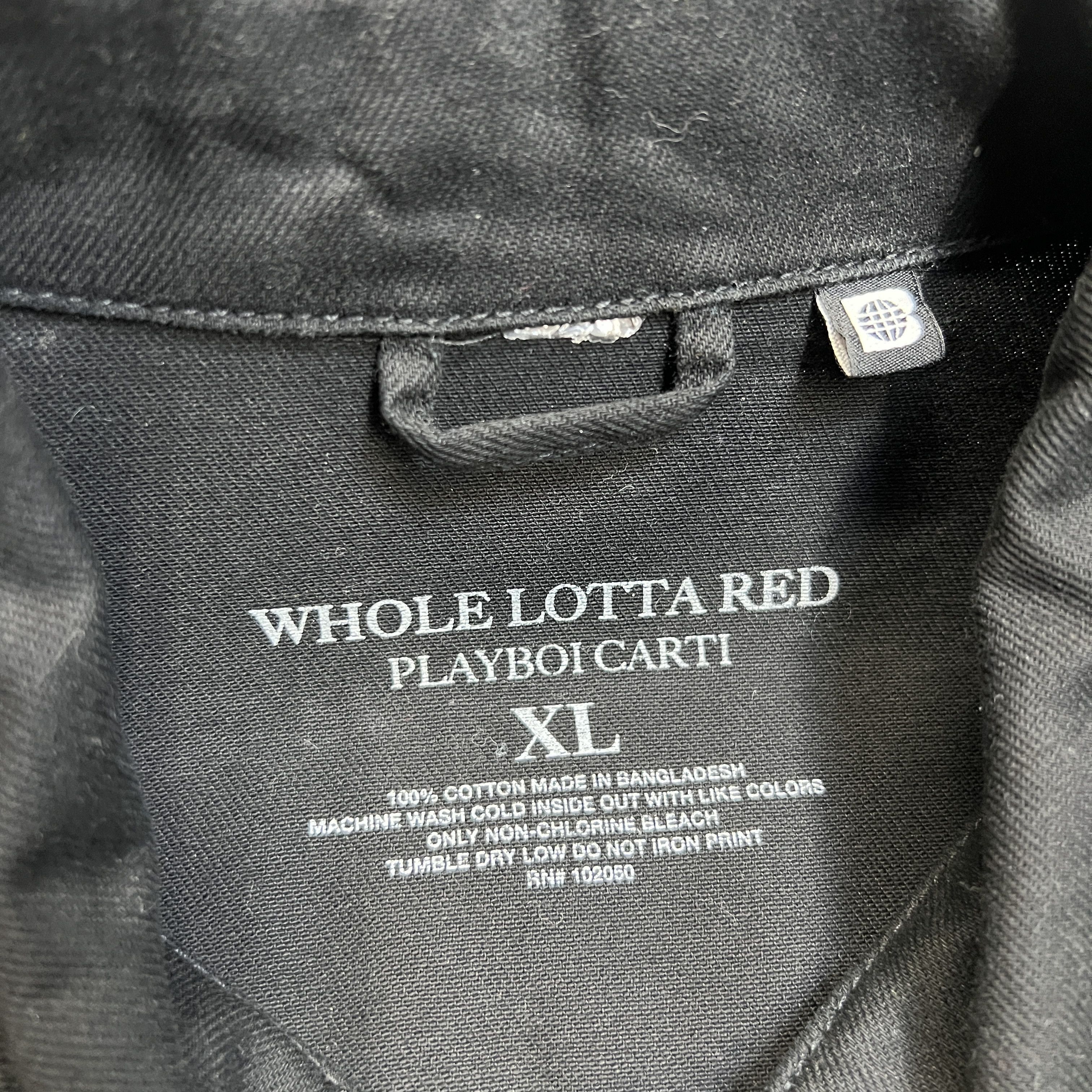 Playboi Carti Playboi Carti Whole Lotta Red Denim Jacket Size US XL / EU 56 / 4 - 5 Thumbnail