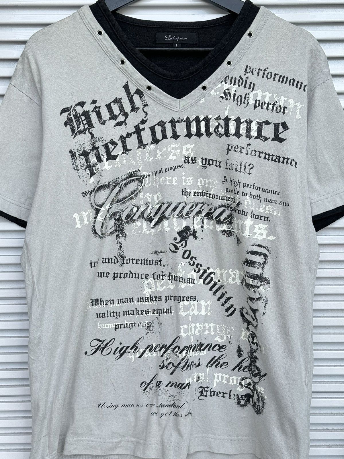 Japanese Brand Punk! Delufoam Poem Riot Tees Size US L / EU 52-54 / 3 - 2 Thumbnail