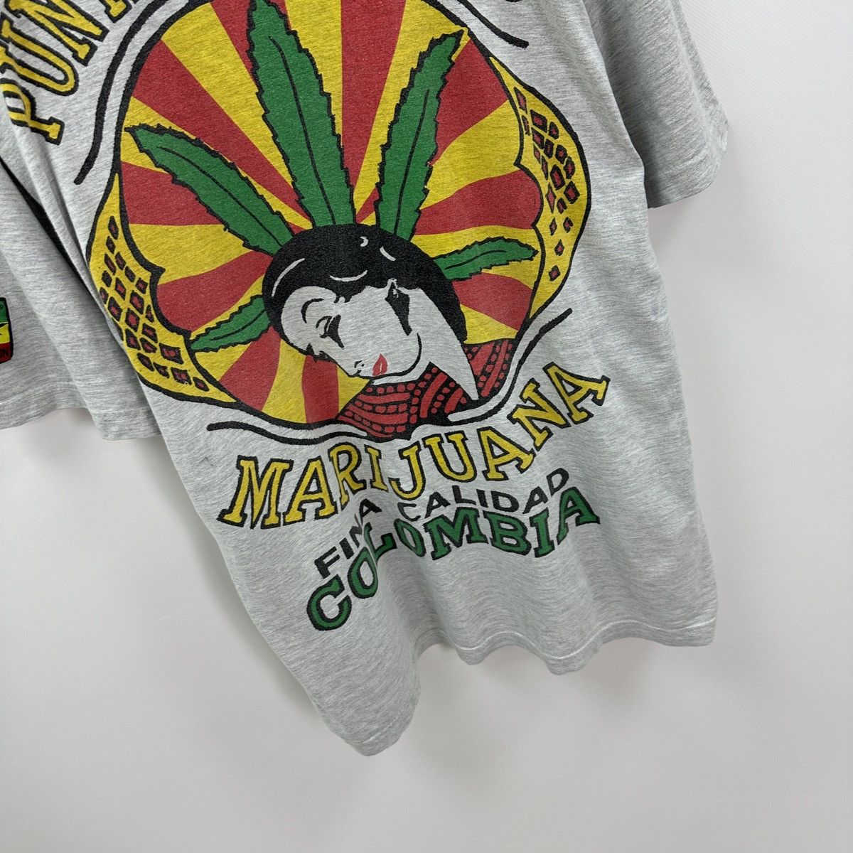 Vintage Vintage 90s Weed Ganja Wear Puntas del Oro Marijuana tee y2k Size US XL / EU 56 / 4 - 5 Thumbnail