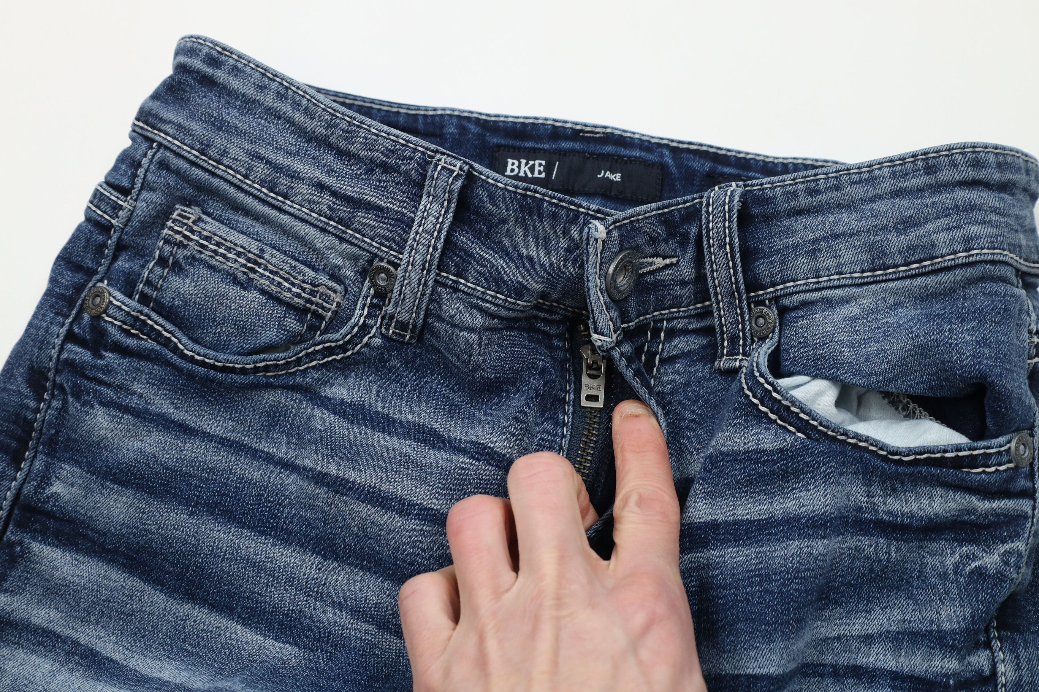 Vintage Buckle BKE Stitch Stretch Jake Bootcut Denim Jeans Blue Size US 28 / EU 44 - 7 Thumbnail