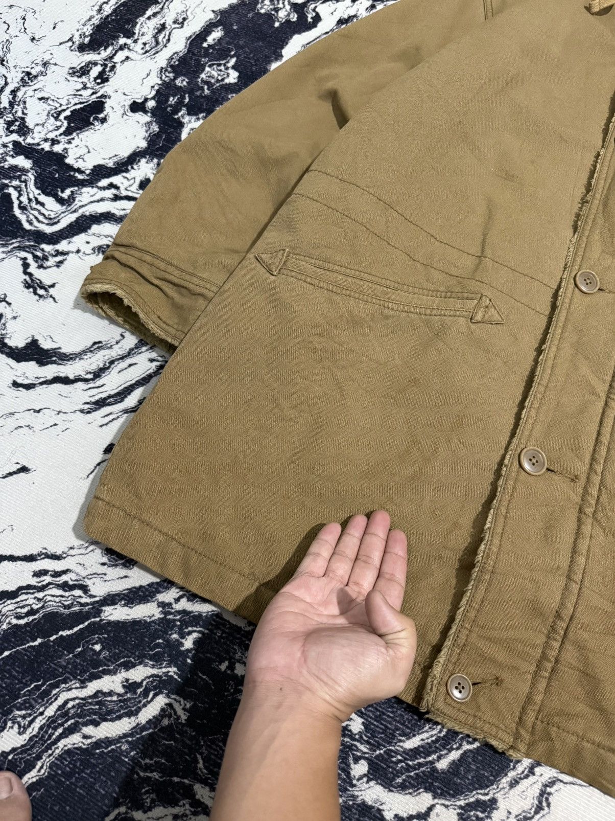 Vintage Vintage uniqlo long parka canvas jacket Size US L / EU 52-54 / 3 - 5 Thumbnail