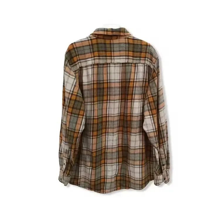 Vintage Faded Flory Plaid Tartan Flannel Shirt 👕 Size US L / EU 52-54 / 3 - 5 Thumbnail