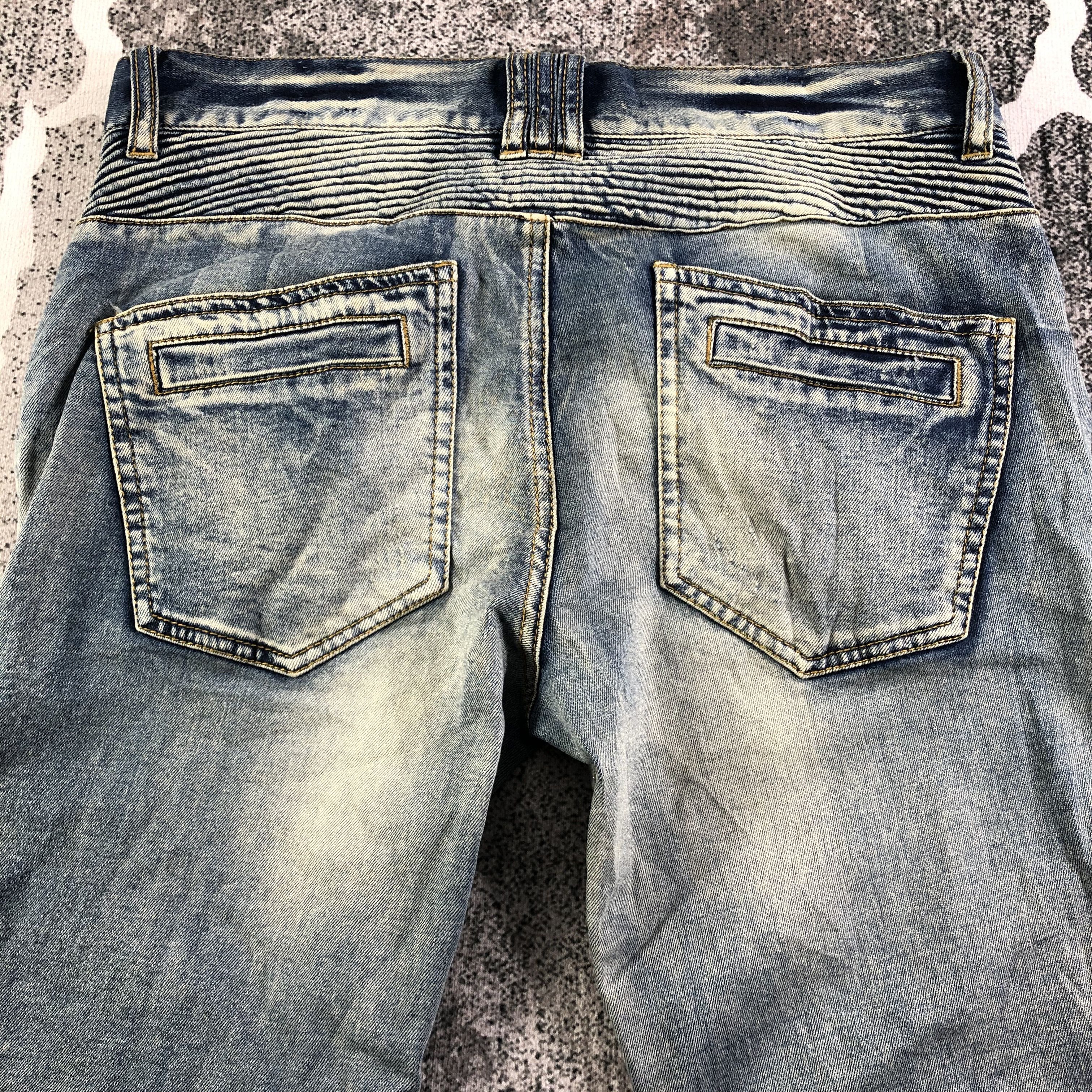 In The Attic In The Attic Biker Jeans KJ2034 Size US 32 / EU 48 - 3 Thumbnail