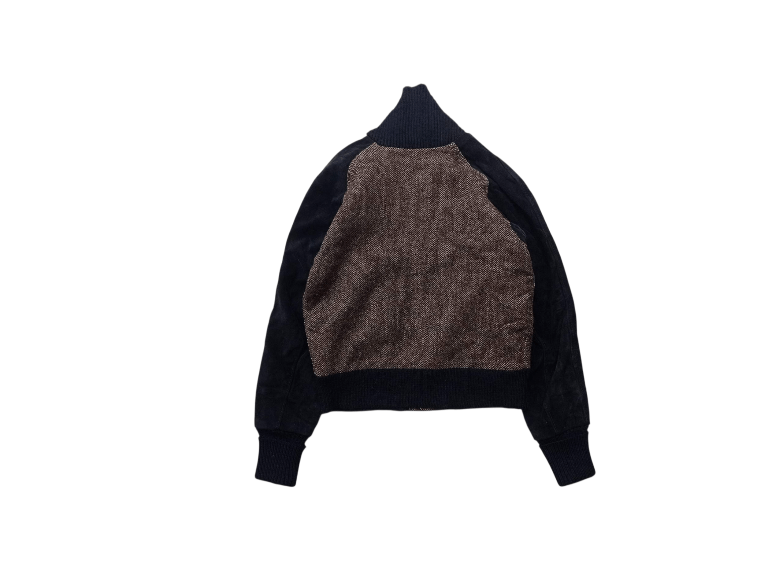 Skookum wool suede arm letterman jacket
