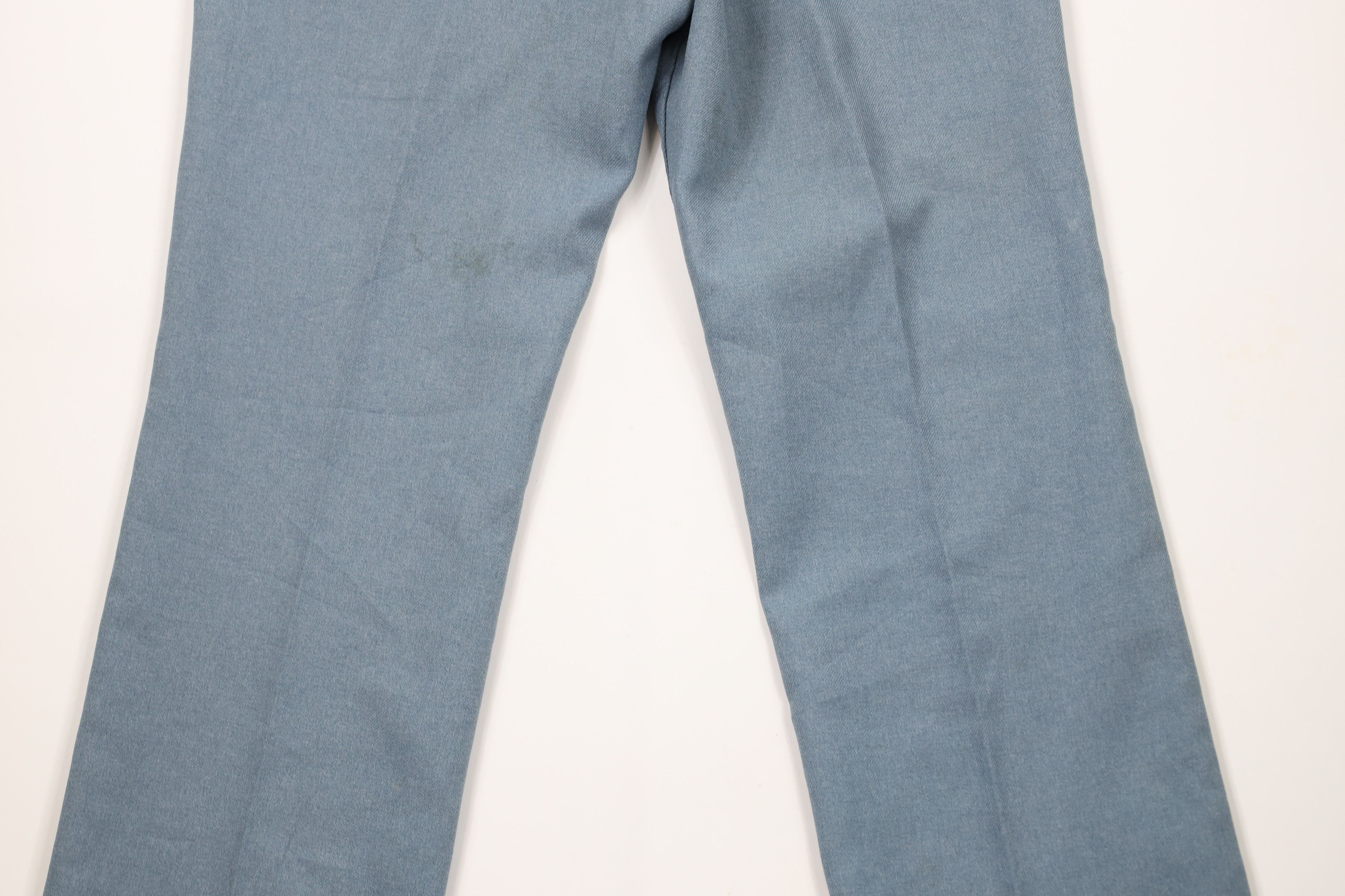 Vintage × Wrangler Vintage 70s Wrangler Knit Wide Leg Chino Pants Blue USA Size US 36 / EU 52 - 13 Thumbnail