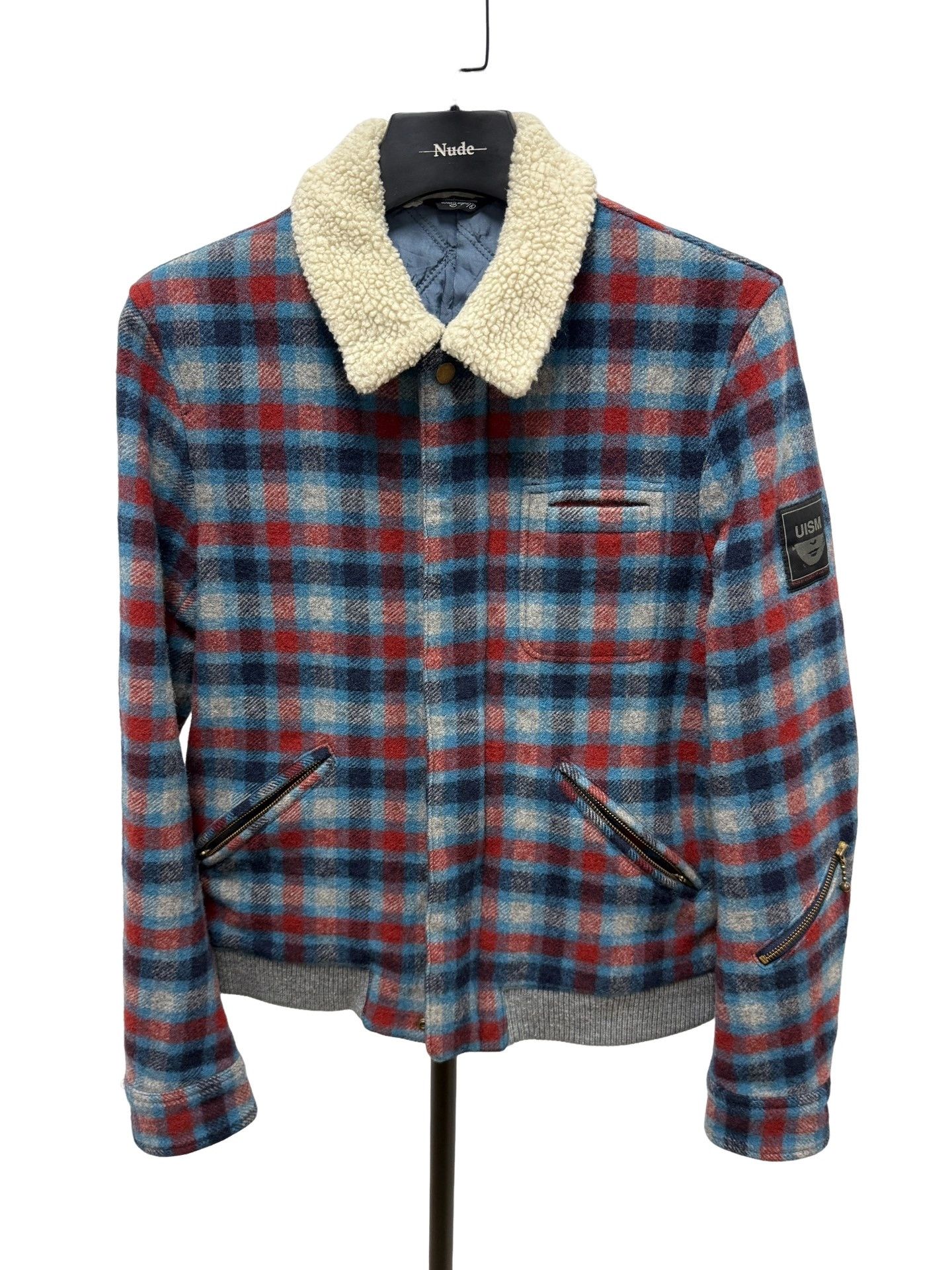 Undercover Undercover Plaid Shearling Collar Jacket Size 3 Size US L / EU 52-54 / 3 - 1 Thumbnail