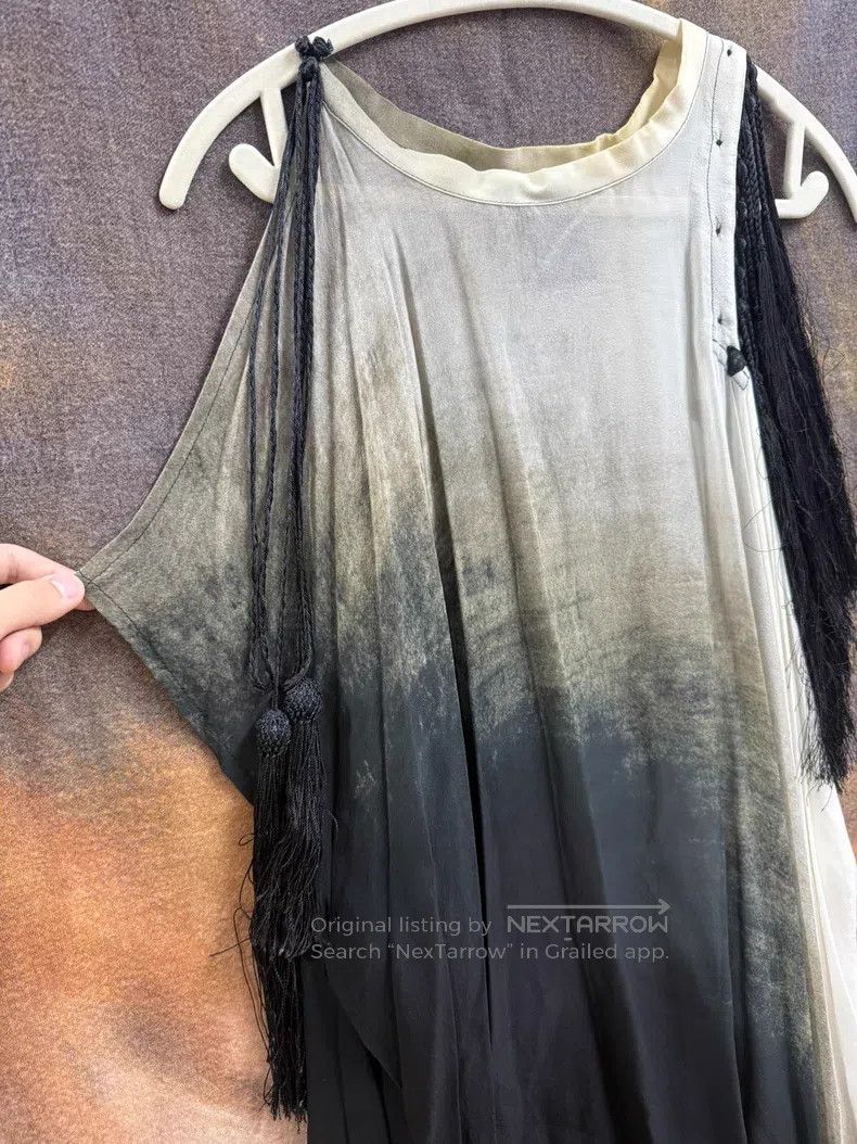 Ann Demeulemeester Ann Demeulemeester Fringed Cat Whisker Tie-Dye Vest Size US S / EU 44-46 / 1 - 5 Thumbnail