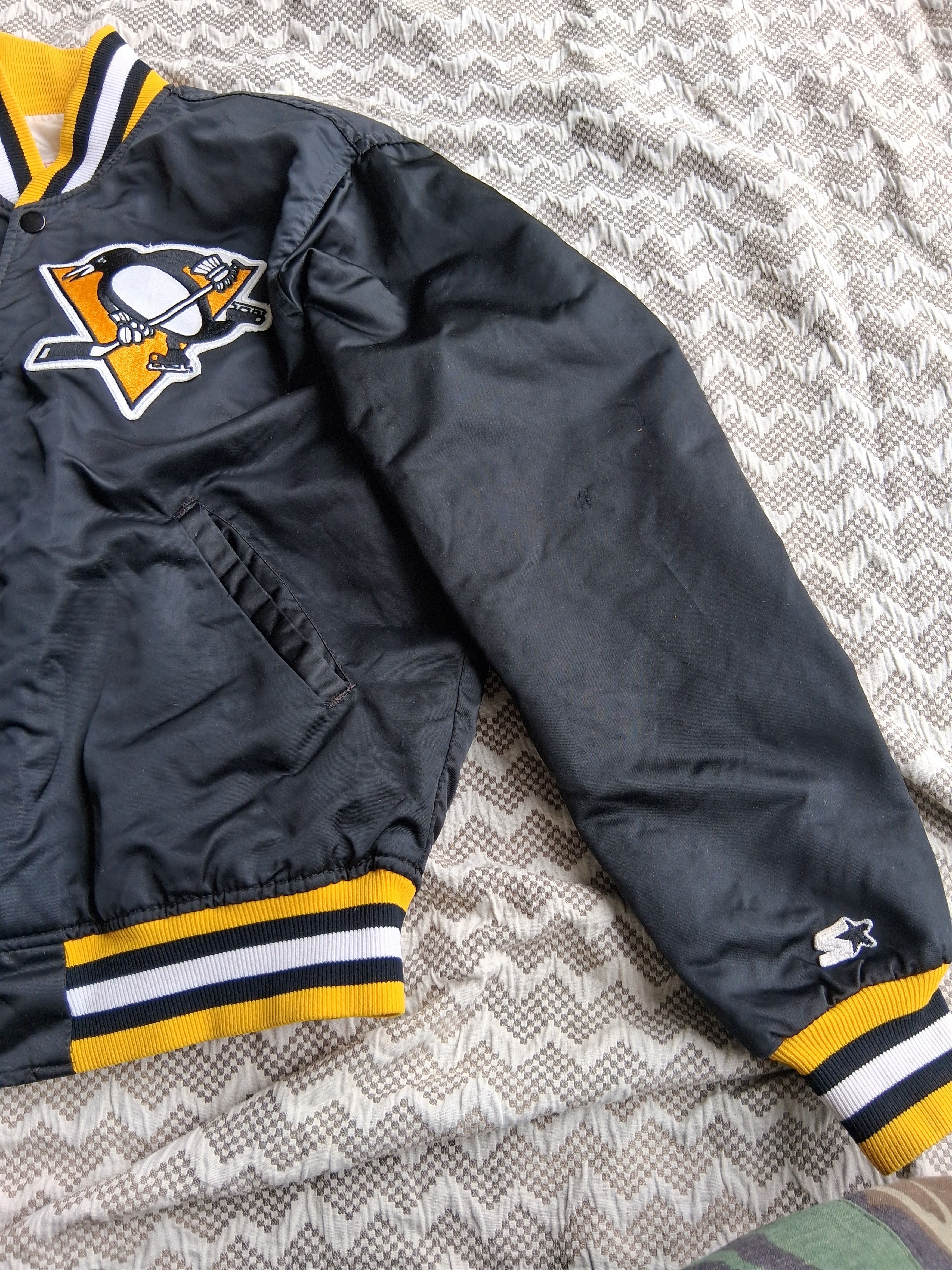 Starter Starter NHL Pittsburgh Penguins Satin Jacket 1980s USA Made Size US M / EU 48-50 / 2 - 5 Thumbnail