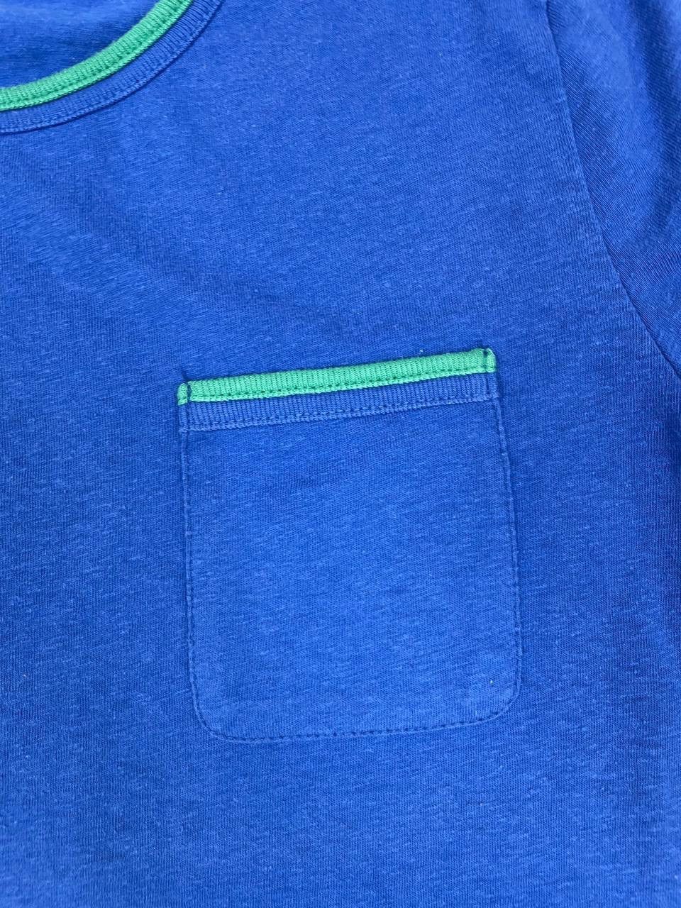 J.Crew J.Crew Women T-Shirt Blue Pocket Top Contrast Trim Size S / US 4 / IT 40 - 3 Thumbnail