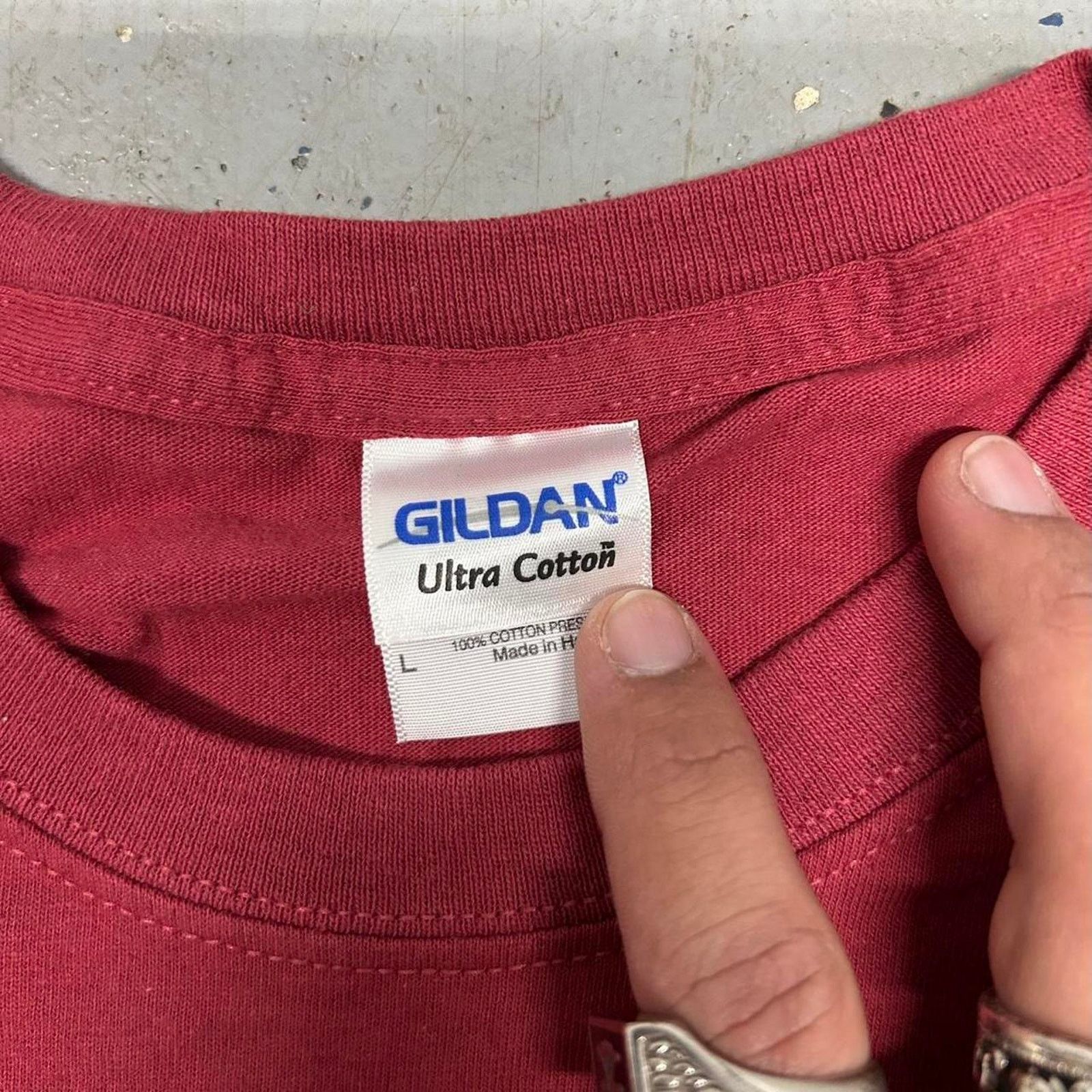 Gildan Y2K IGNACIO Bike Week T-SHIRT - red and yellow cotton tee Size US L / EU 52-54 / 3 - 6 Thumbnail
