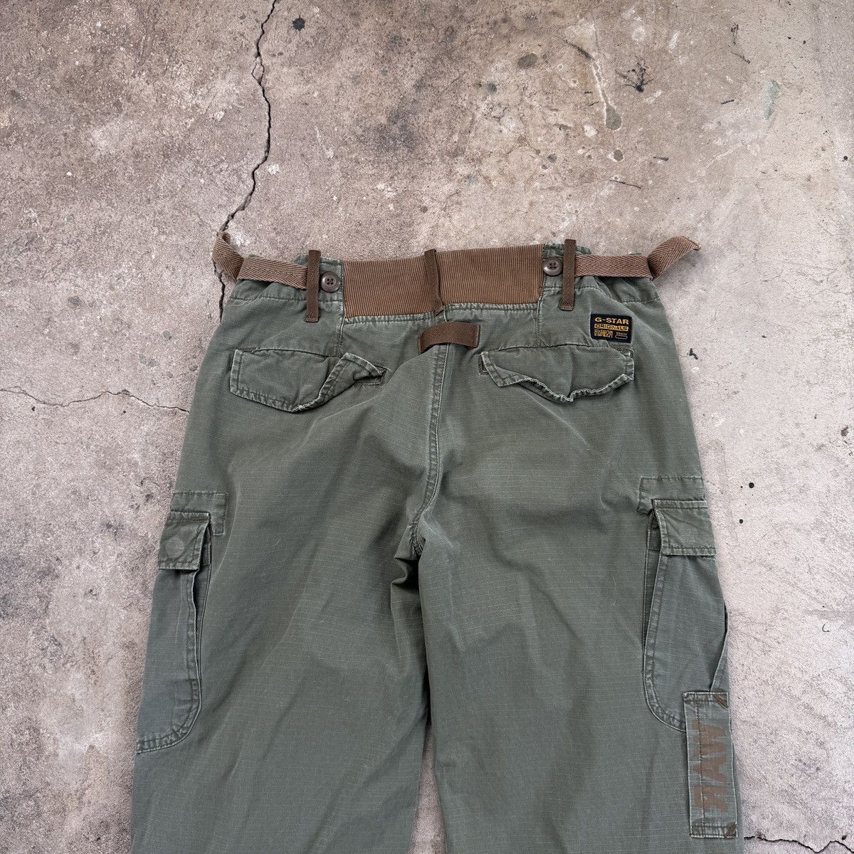 G-Star Vintage G-Star Green Olive Cargo Pants Size US 28 / EU 44 - 10 Thumbnail
