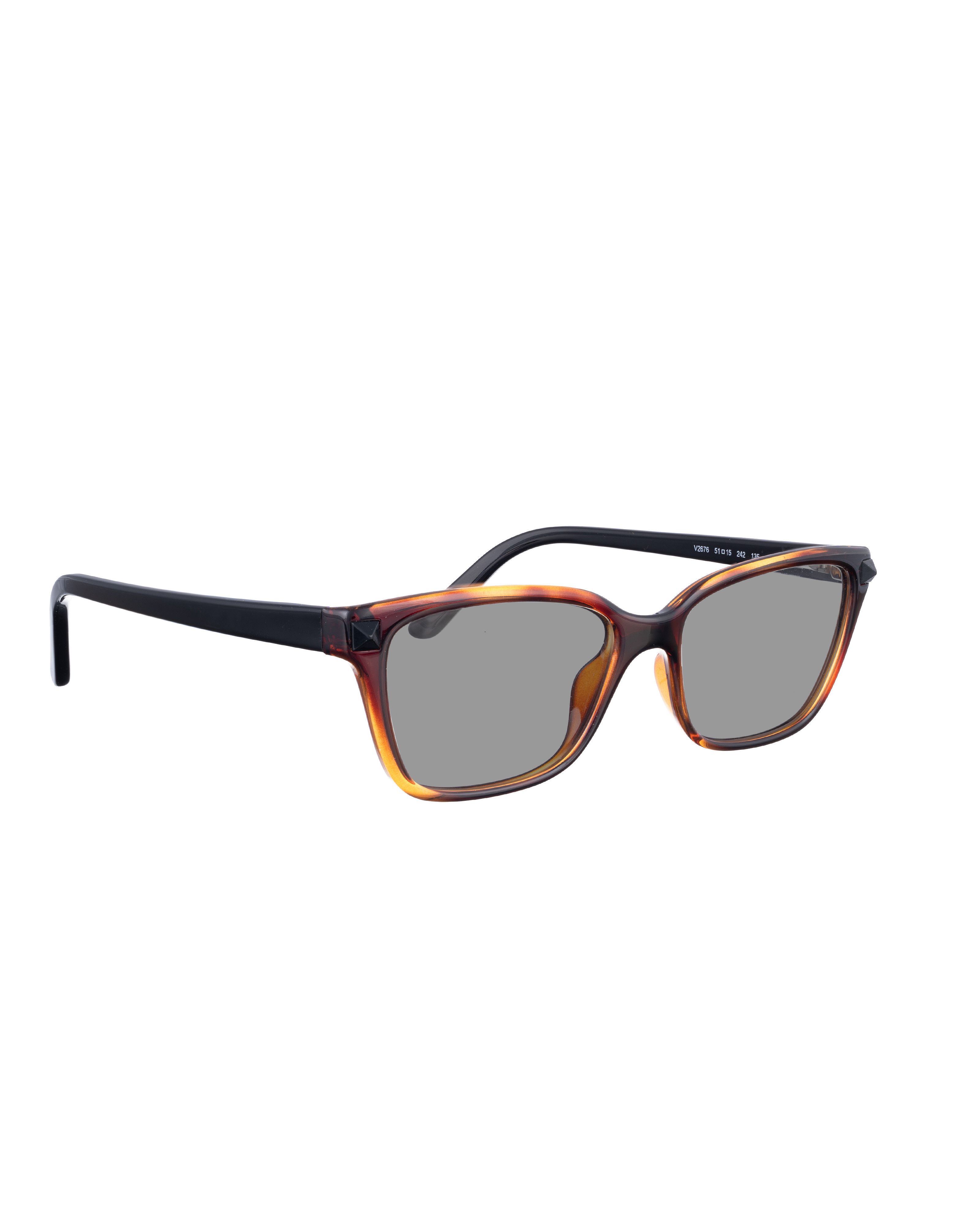 Valentino Valentino 00s Brown Nerdy Sunglasses with Black Studs Size ONE SIZE - 1 Thumbnail