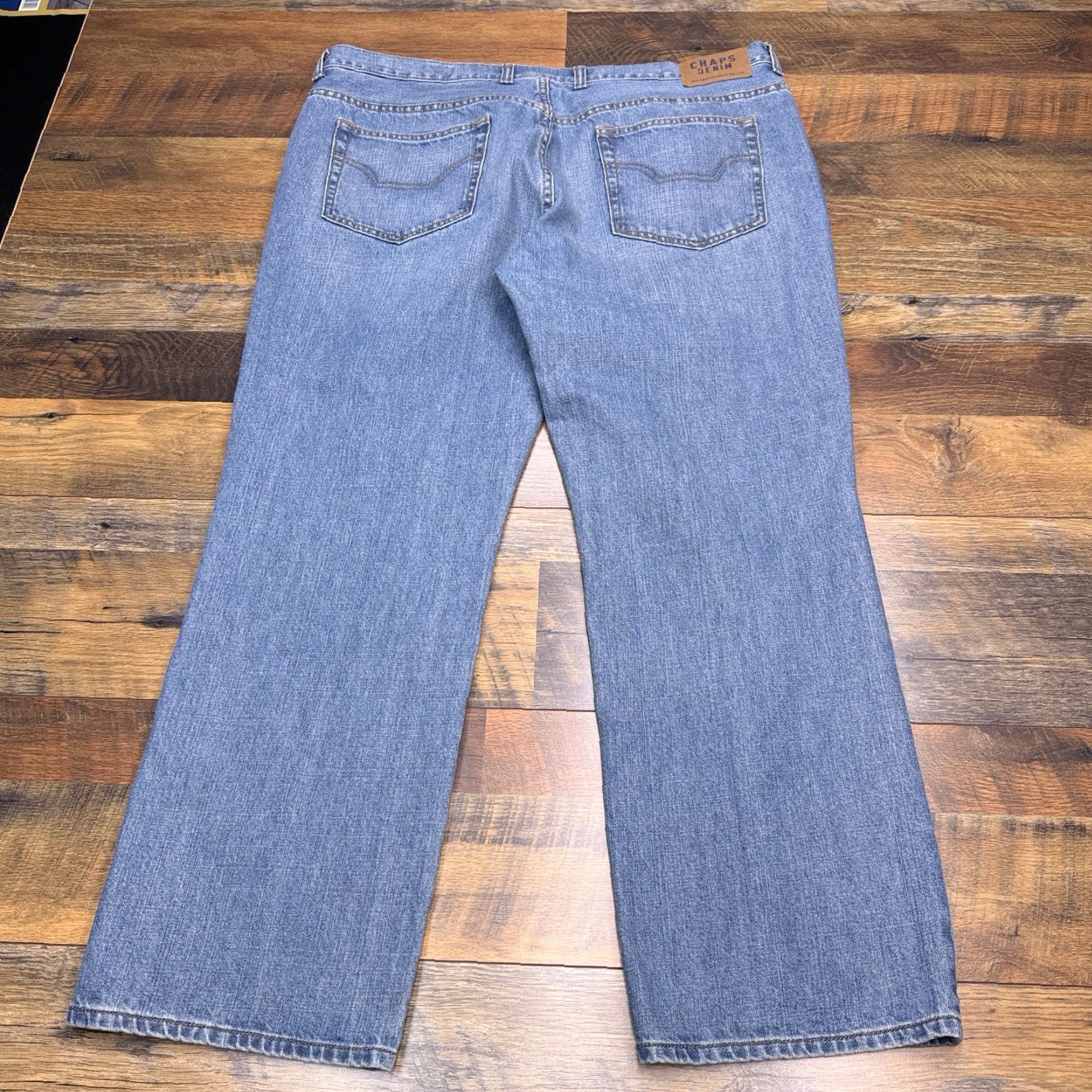 Chaps Chaps Jeans Mens 40x30 Mid Rise Denim 1978 Straight Regular 5-Pocket Logo Cotton Blue Size US 40 / EU 56 - 3 Thumbnail