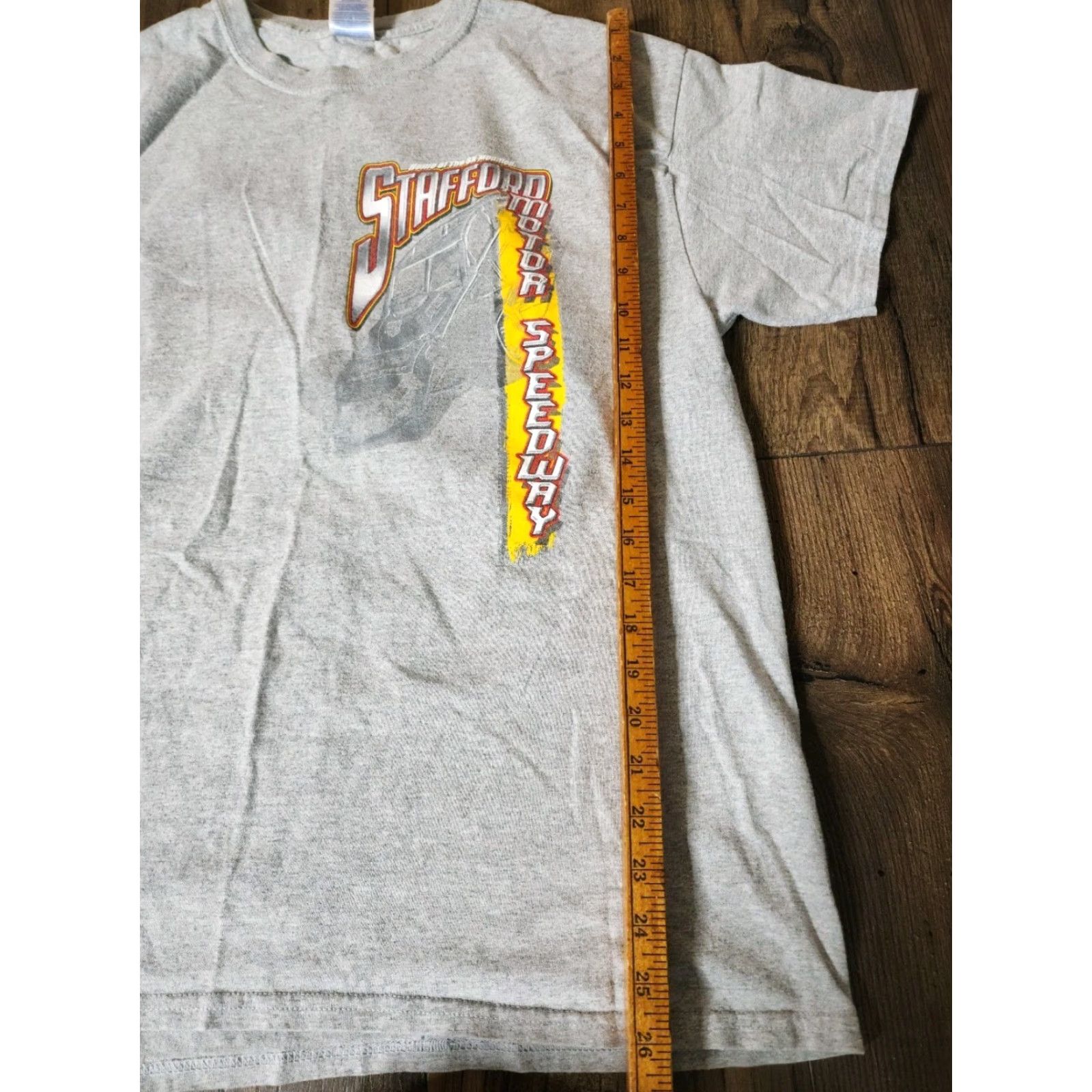 Gildan VINTAGE Mens L Stebford Motor Speedway Stamford, CT T Shirt Double Sided Size US L / EU 52-54 / 3 - 2 Thumbnail
