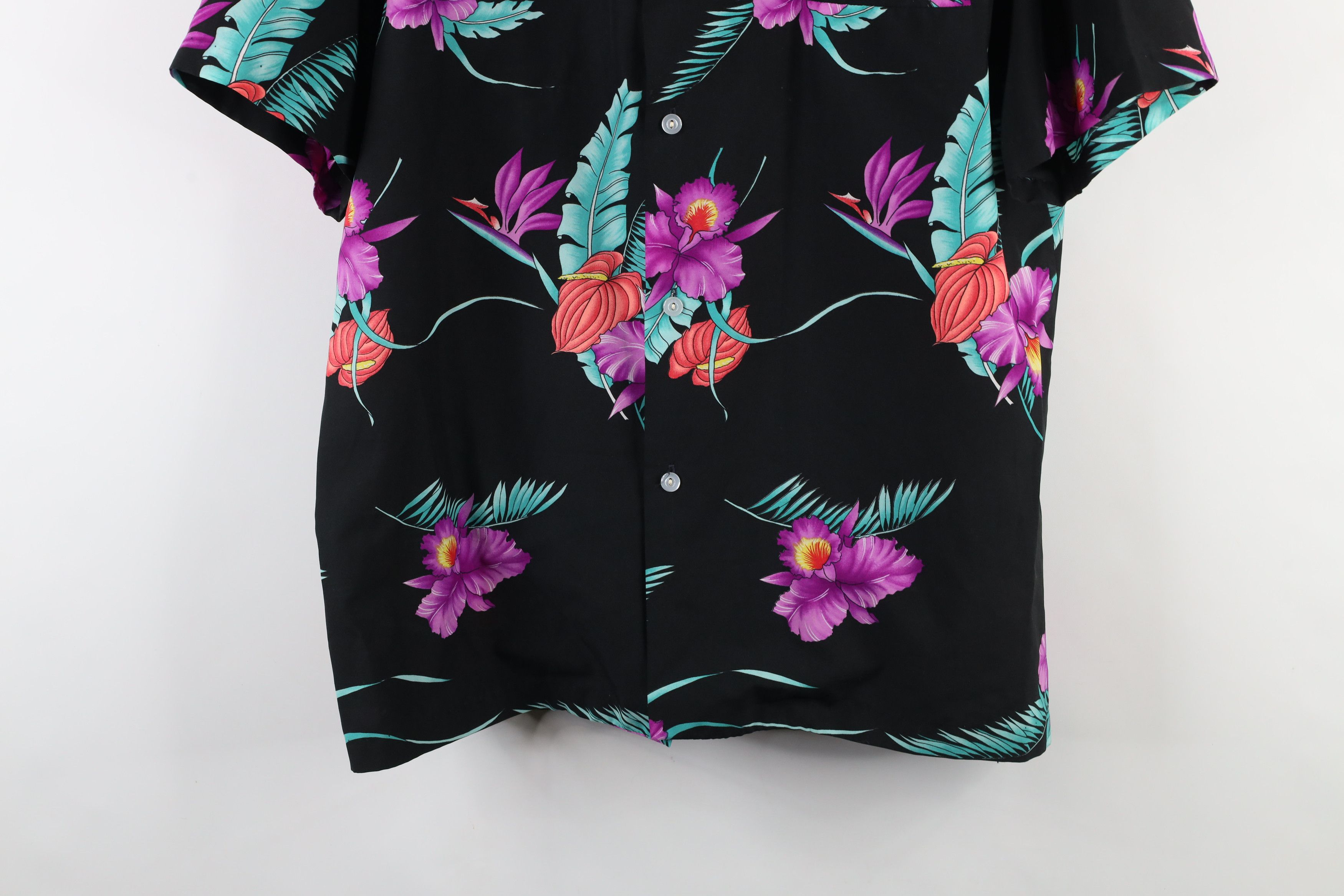 Vintage Vintage 60s 70s Rockabilly Camp Collar Button Shirt USA Size US XXL / EU 58 / 5 - 3 Thumbnail