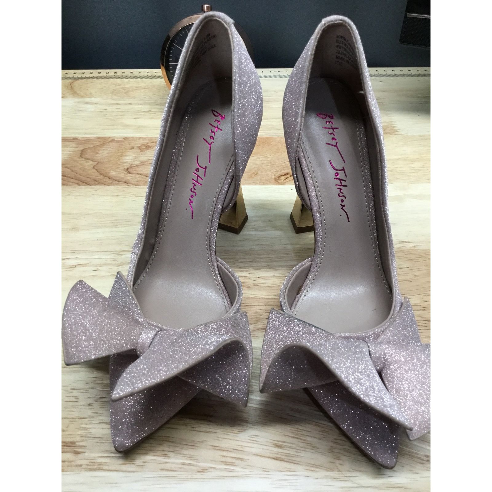 Betsey Johnson Betsey Johnson Nobble Women 5.5 Purple Glitter Slip-On Pumps Size US 5.5 / IT 35.5 - 2 Thumbnail