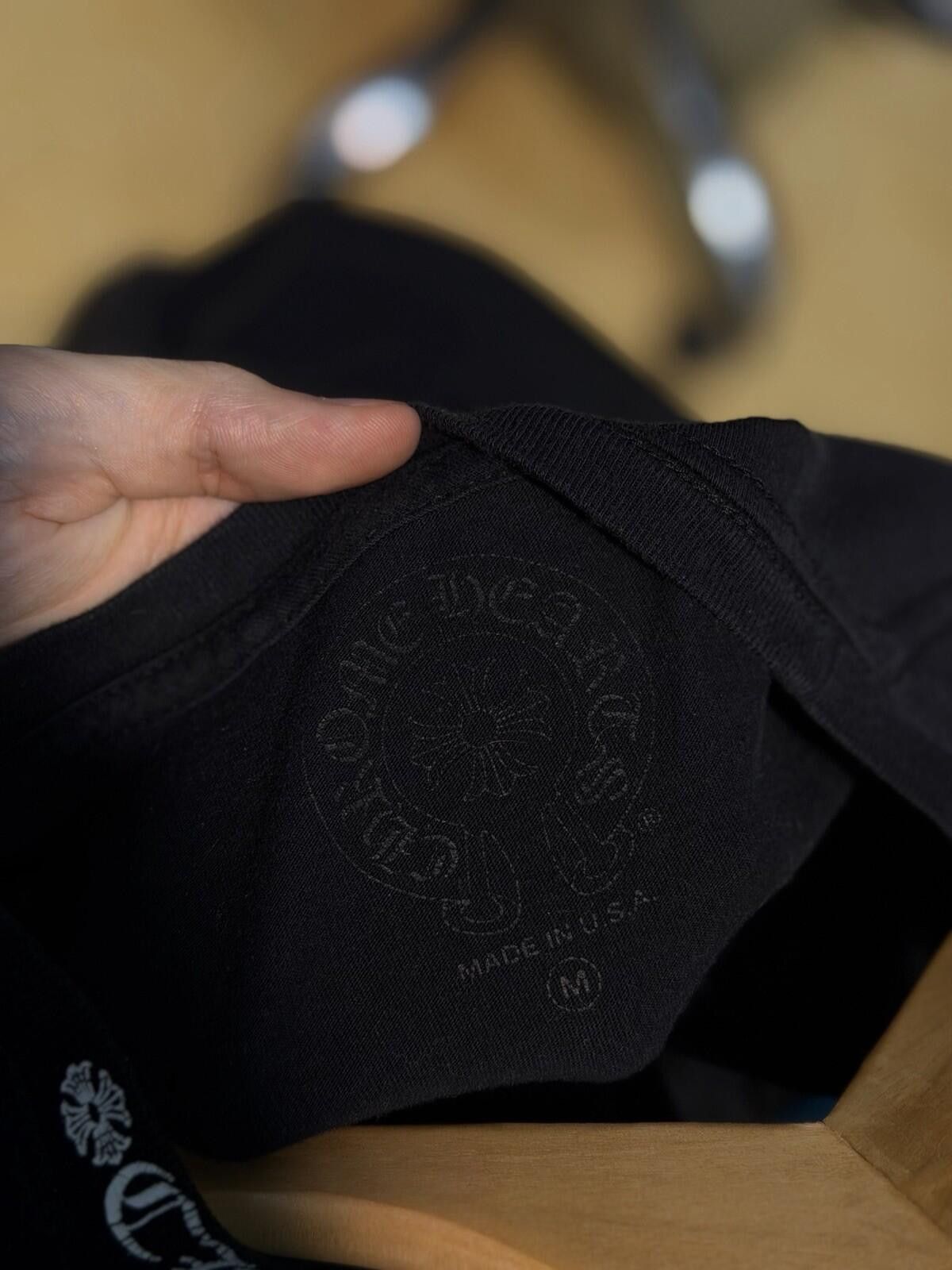 Chrome Hearts Chrome Hearts Neck Logo Tee Shirt Black Size (M) RARE Size US M / EU 48-50 / 2 - 10 Thumbnail