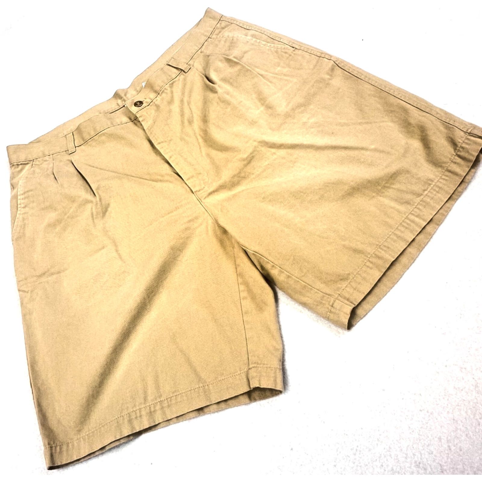 Nike Nike Mens Chinos Casual Canvas Cotton Khaki 40 x 8 Beige Golf Swoosh EUC Size US 40 / EU 56 - 2 Thumbnail