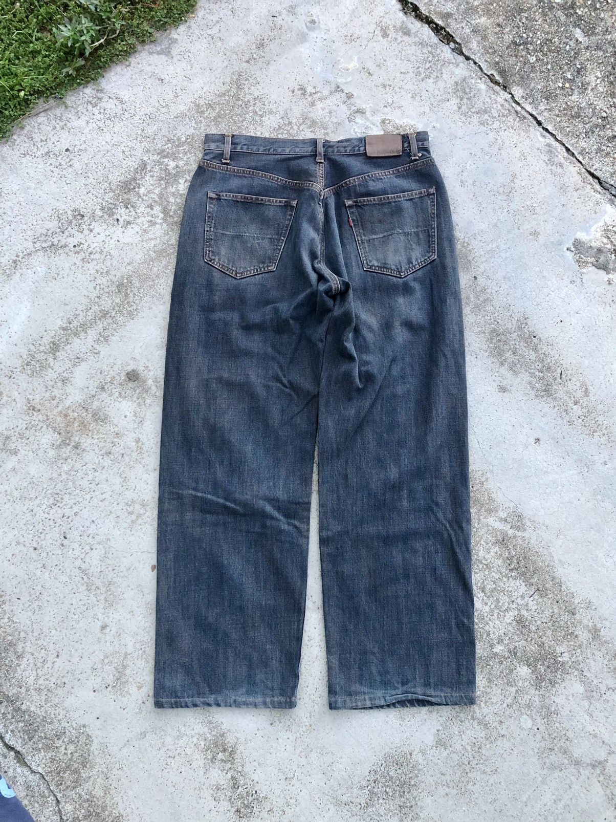 If Six Was Nine WIDE LEG⚡️RUSTY BLUE GOLD RUSH VINTAGE DENIM Size US 33 - 5 Thumbnail