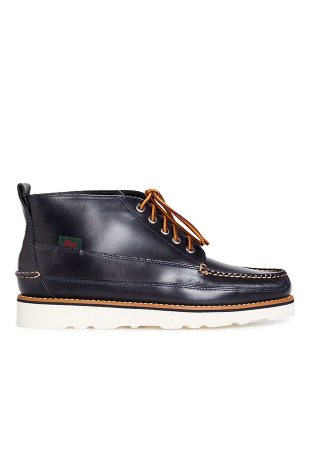 G.H. Bass & Co. o1y0125 Logo Ankle Boots in Midnight Blue Size US 7 / EU 40 - 1 Thumbnail
