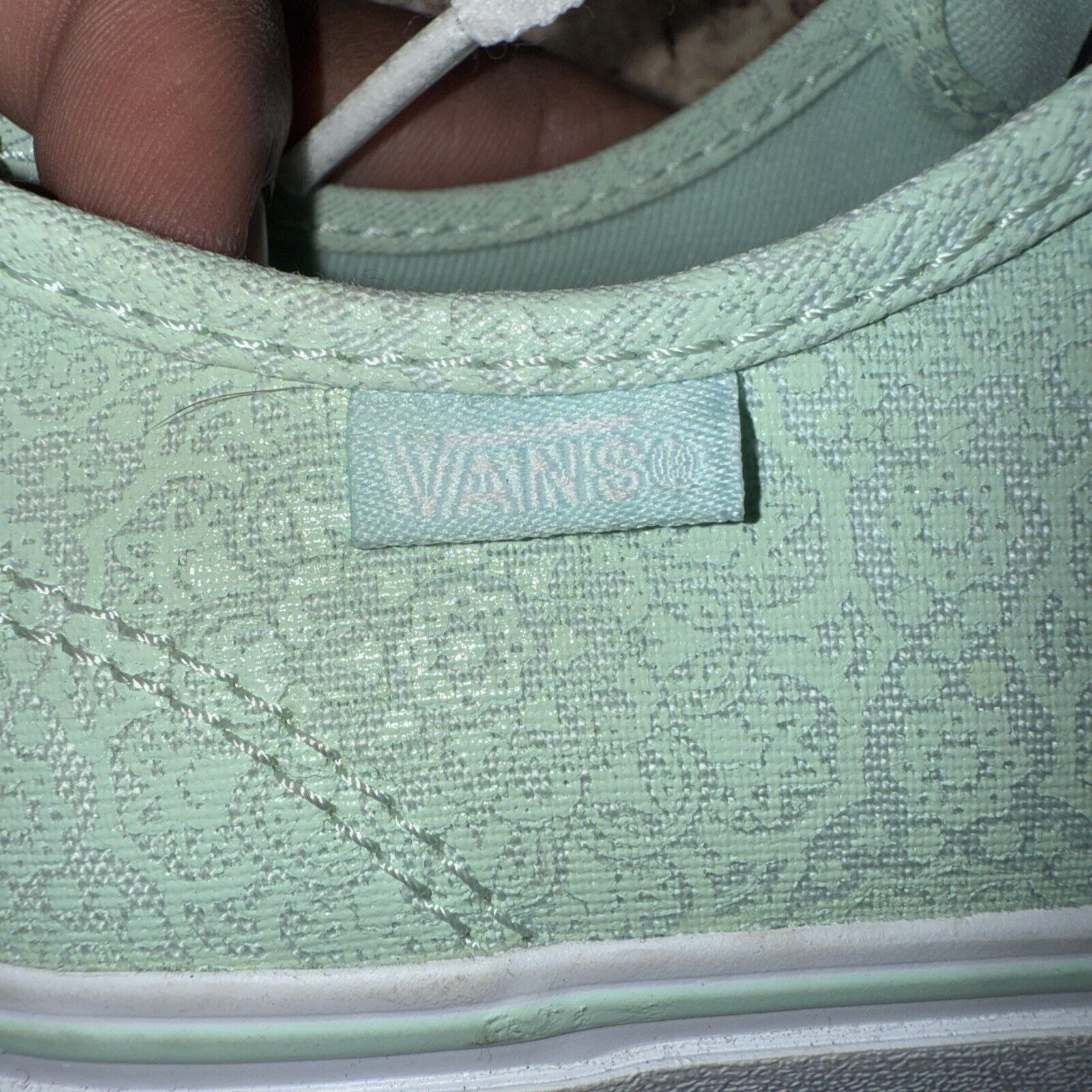 Vans VANS Women’s Sneakers Size 7.5 Mint Green Low Shoes Floral Size US 7.5 / IT 37.5 - 7 Thumbnail