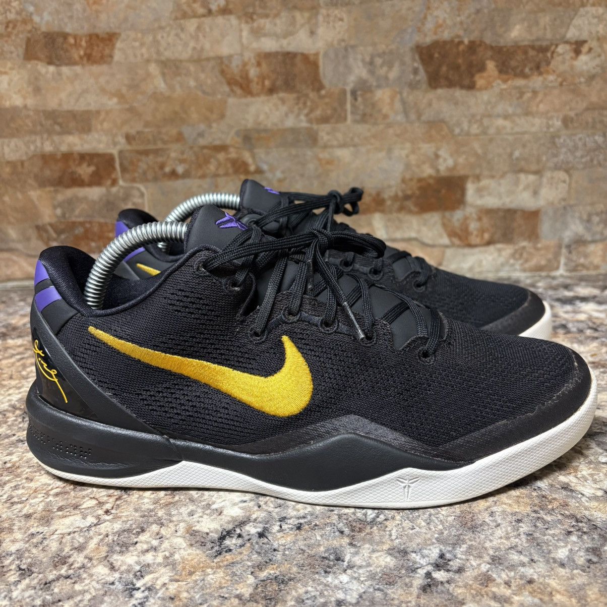 Nike Nike Kobe 8 Protro Lakers Away Size 6.5Y Size US 6.5 / EU 39-40 - 4 Thumbnail