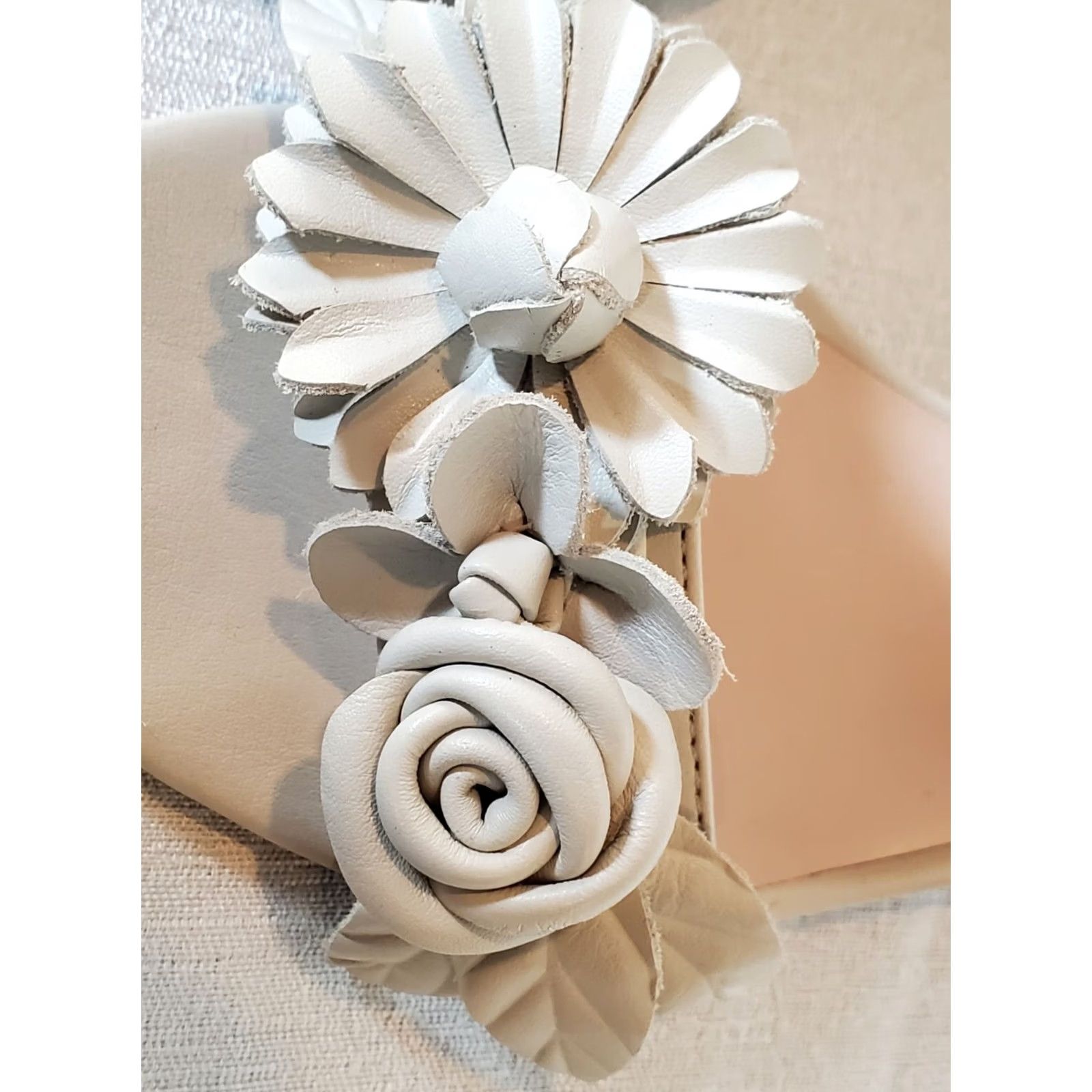Nanette Lepore Nanette Lepore Donna Dress Sandals Leather Heeled Ivory Women's Size US 6.5 M Size M / US 6-8 / IT 42-44 - 6 Thumbnail