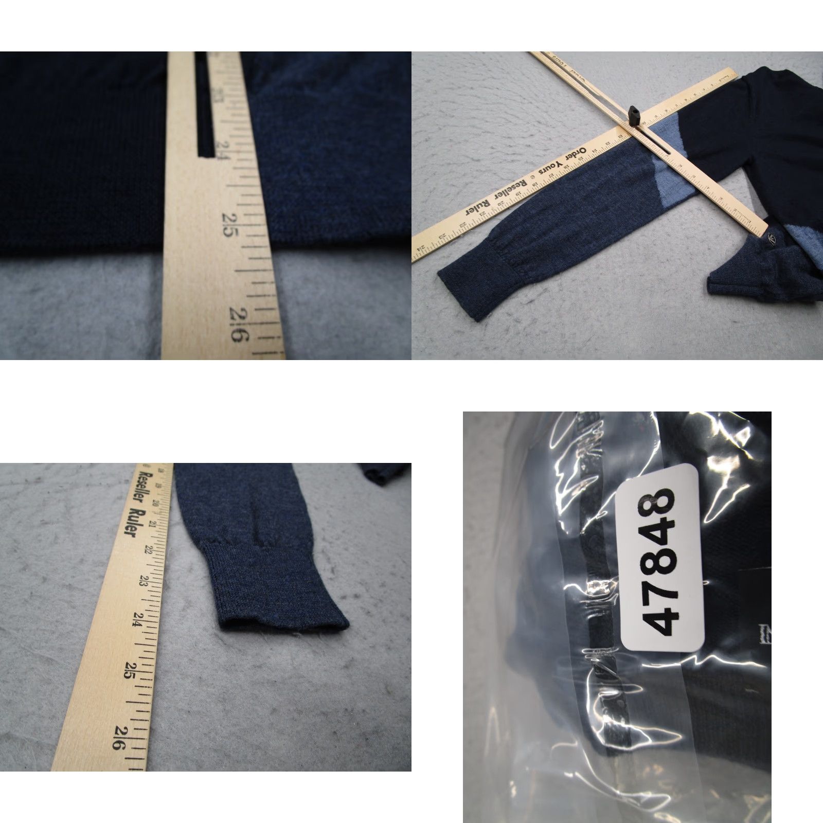 Emporio Armani VINTAGE Emporio Armani Sweater Mens Medium Blue Wool Crew Neck Knit Pullover Logo Classic Casual Size US M / EU 48-50 / 2 - 8 Thumbnail