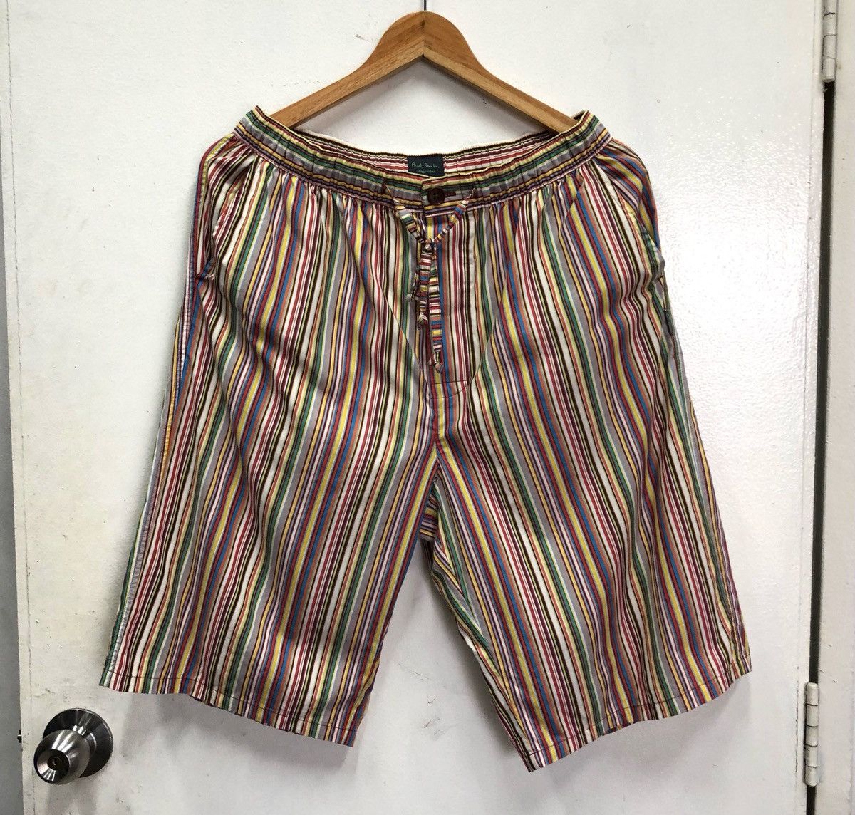 Paul Smith Men's Stripe Cotton Shorts Trousers Pants