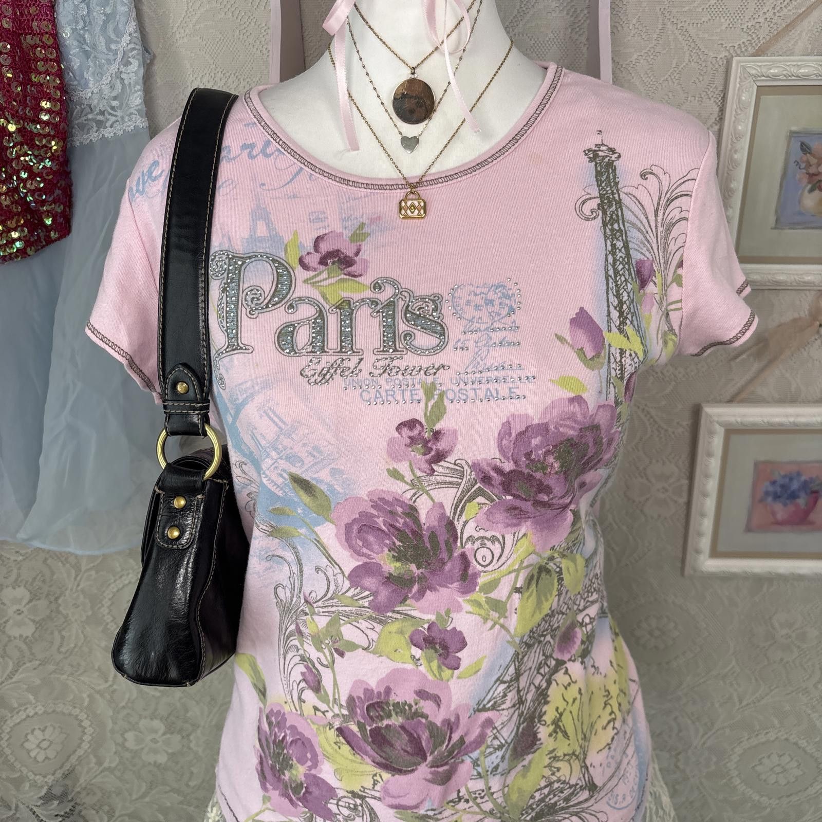 Other y2k pink coquette grunge beaded blouse Size XL / US 12-14 / IT 48-50 - 3 Thumbnail