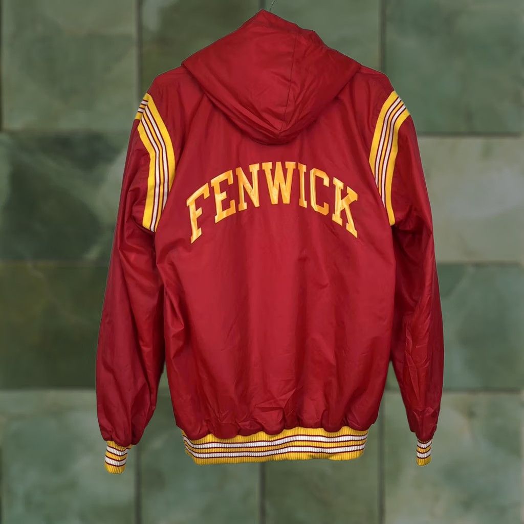 Champion VINTAGE Fenwick Falcons Jacket Pullover Red Yellow Men M Size US M / EU 48-50 / 2 - 1 Thumbnail