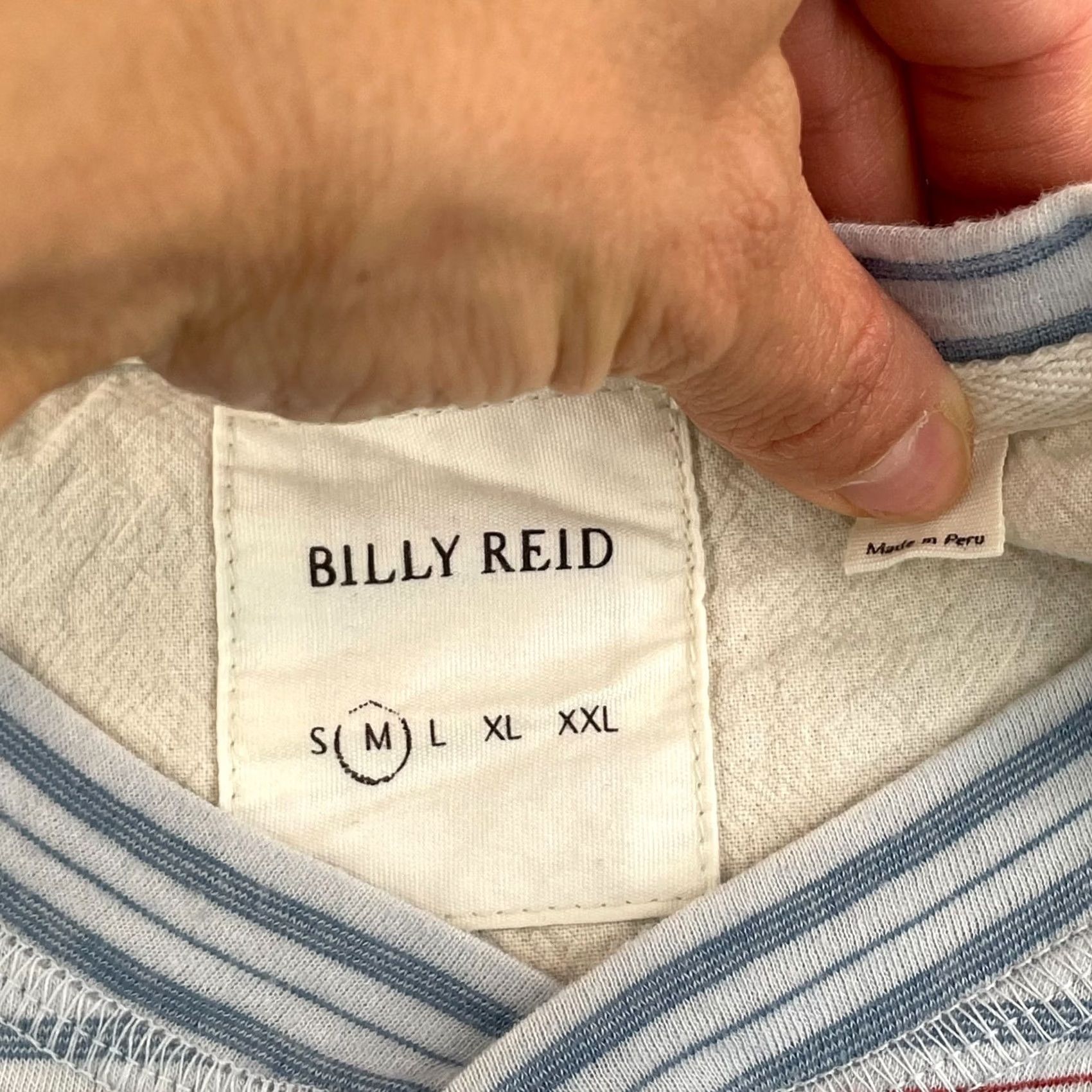 Billy Reid VINTAGE Billy Reid Henley Shirt Men M Grey Multi Striped Blade Collar NWOT 148 Size US M / EU 48-50 / 2 - 2 Thumbnail