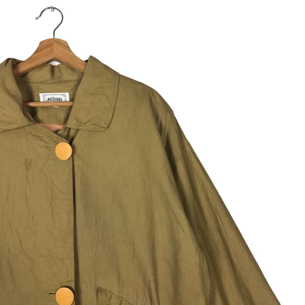 Japanese Brand 🔥Rich Brown Vintage Long Jacket Fly Coats Milano Japan Size US S / EU 44-46 / 1 - 7 Thumbnail
