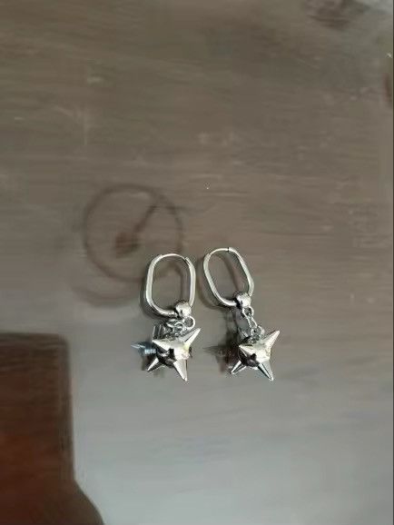 Jewelry Gothic Spiky Ball Hoop Earrings Size ONE SIZE - 7 Thumbnail