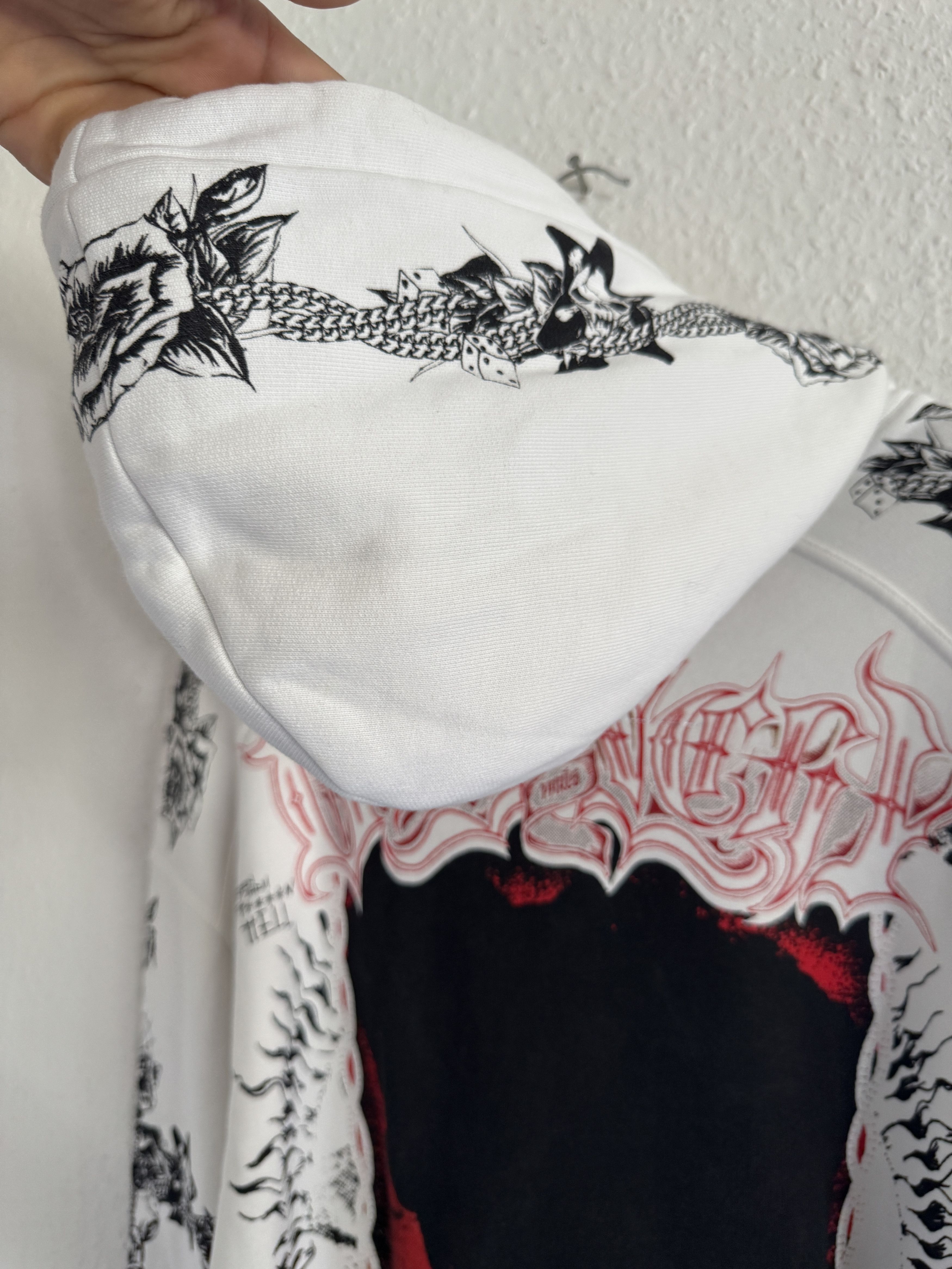 Givenchy Givenchy All Over Graphic Hoodie – White Size US S / EU 44-46 / 1 - 12 Thumbnail
