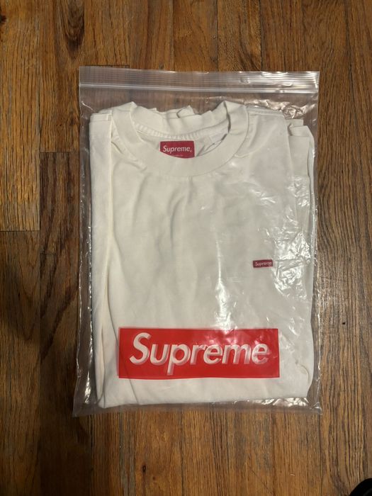 Supreme Supreme Small Box L/S Tee Fw22 Natural | Grailed