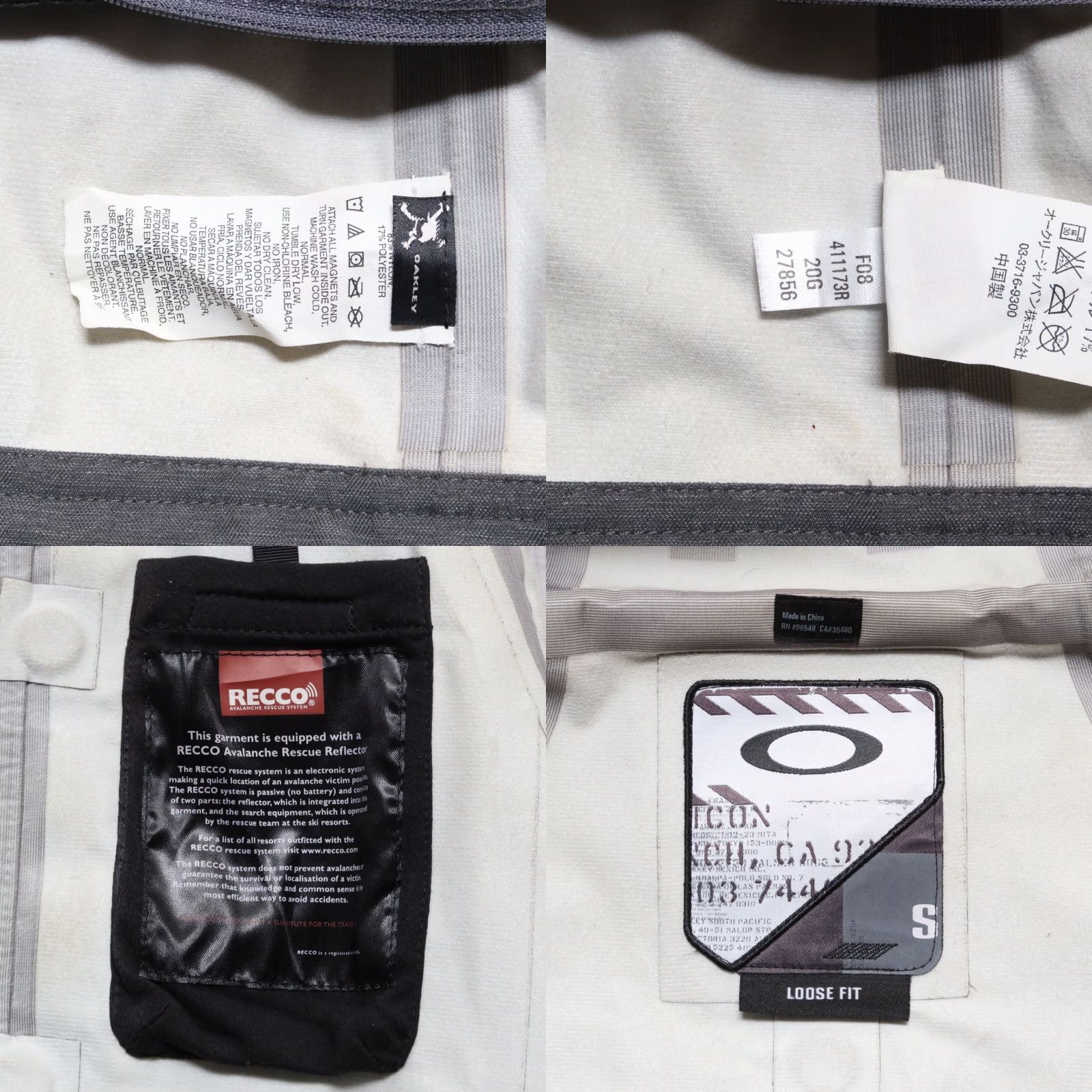 Oakley Vintage Oakley Jacket Mens S Grey Y2K Software Technical Recco Loose Fit Size US S / EU 44-46 / 1 - 8 Thumbnail
