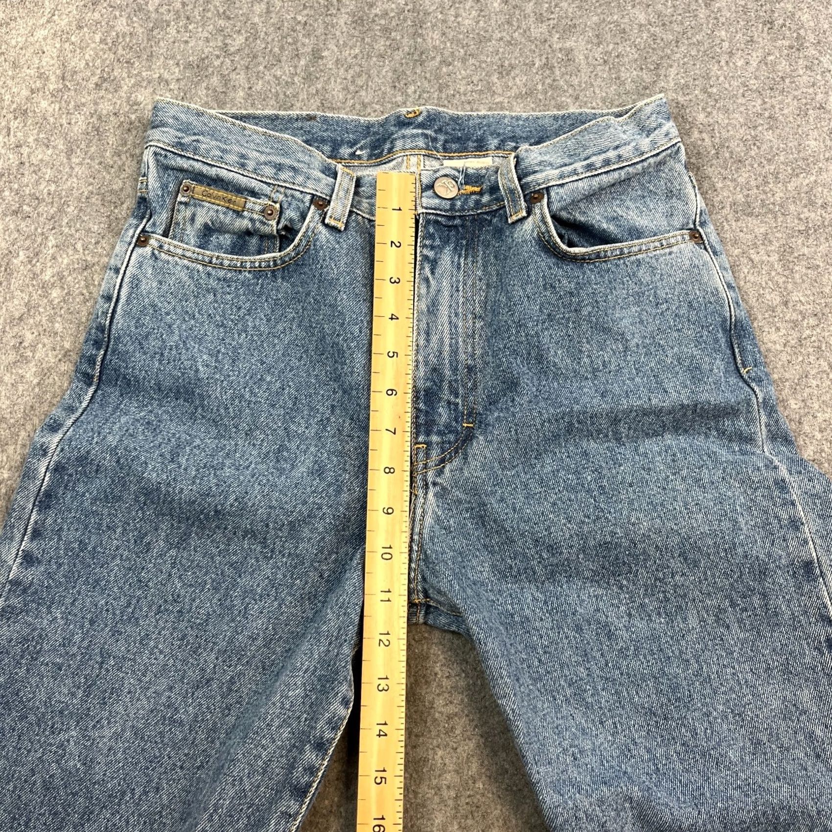 Calvin Klein Calvin Klein Jeans 30 34 Slim Denim Blue Vintage 90s Y2K Mens Jeans 5-Pocket Stonewash Blue Size US 30 / EU 46 - 5 Thumbnail