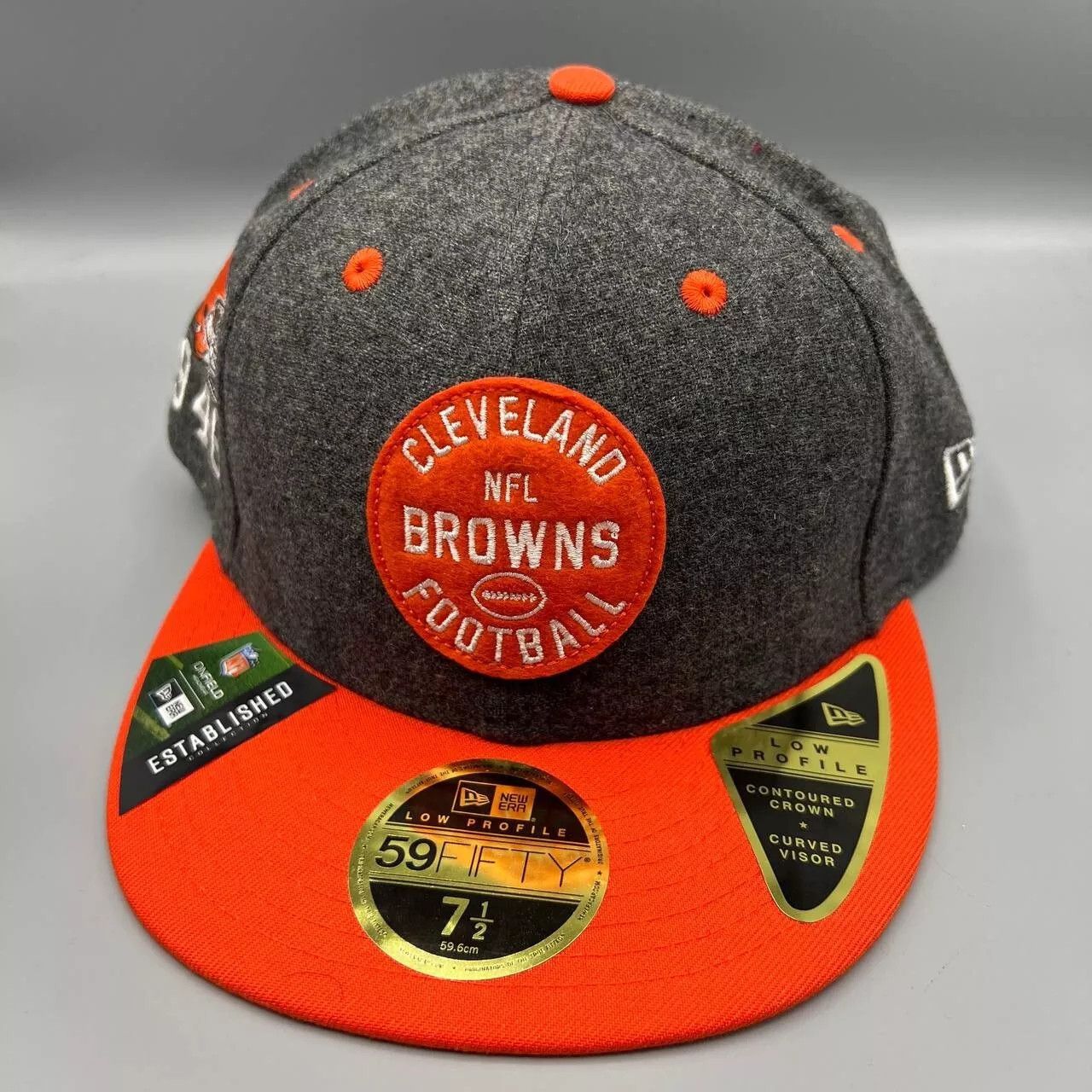 New Era Cleveland Browns Hat Men 7 1/2 59Fifty New Era Fitted Cap Size ONE SIZE - 1 Thumbnail
