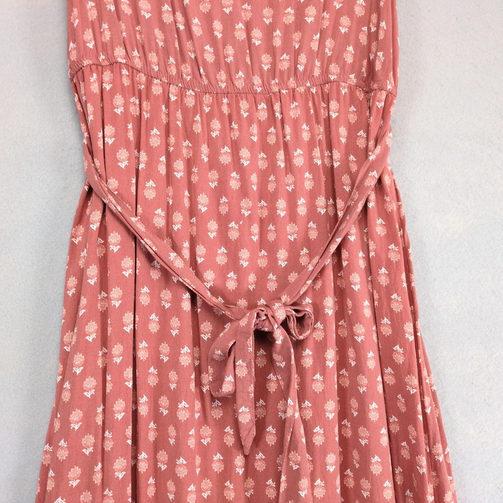 Lucky Brand Lucky Brand Ditsy Floral Tiered Maxi Dress L Elastic Waist Size L / US 10 / IT 46 - 10 Thumbnail