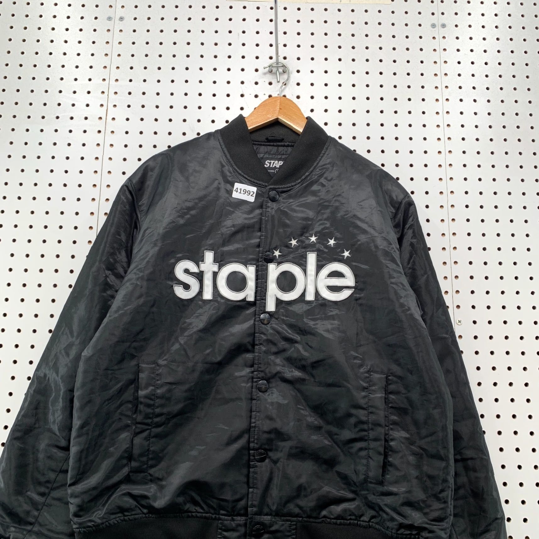 Vintage Staple Jeff Staple Satin Snap Jacket Mens Large Black Embroidered Skateboard 24x27 Satin Snap Jacket Mens Large Black Embroidered Skateboard 24x27 Size US L / EU 52-54 / 3 - 4 Thumbnail
