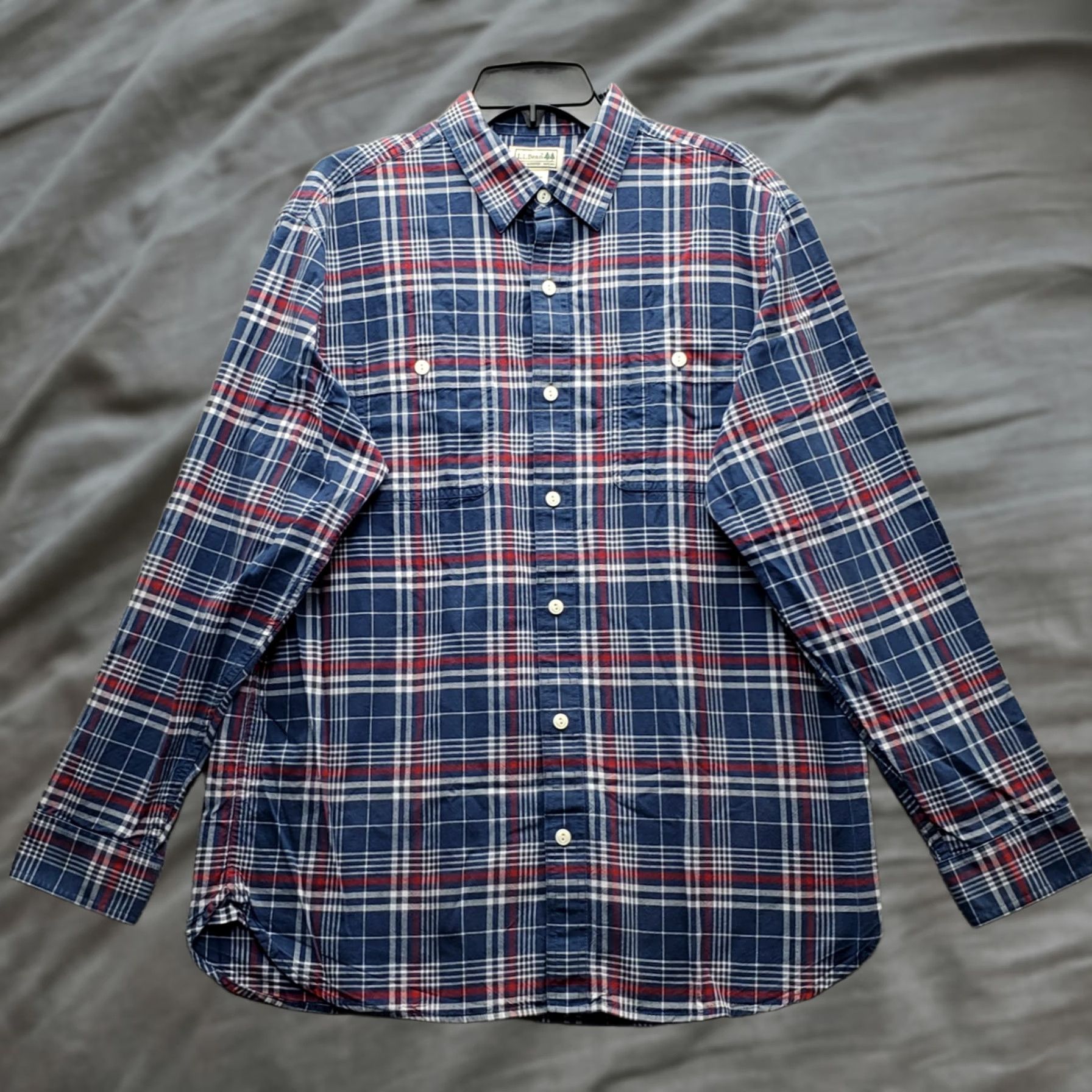 Vintage L.L. Bean Shirt Mens M Multi Plaid Button-Up Chest Pocket Traditional Fit Buttons Casual Vintage: No Size US M / EU 48-50 / 2 - 1 Thumbnail