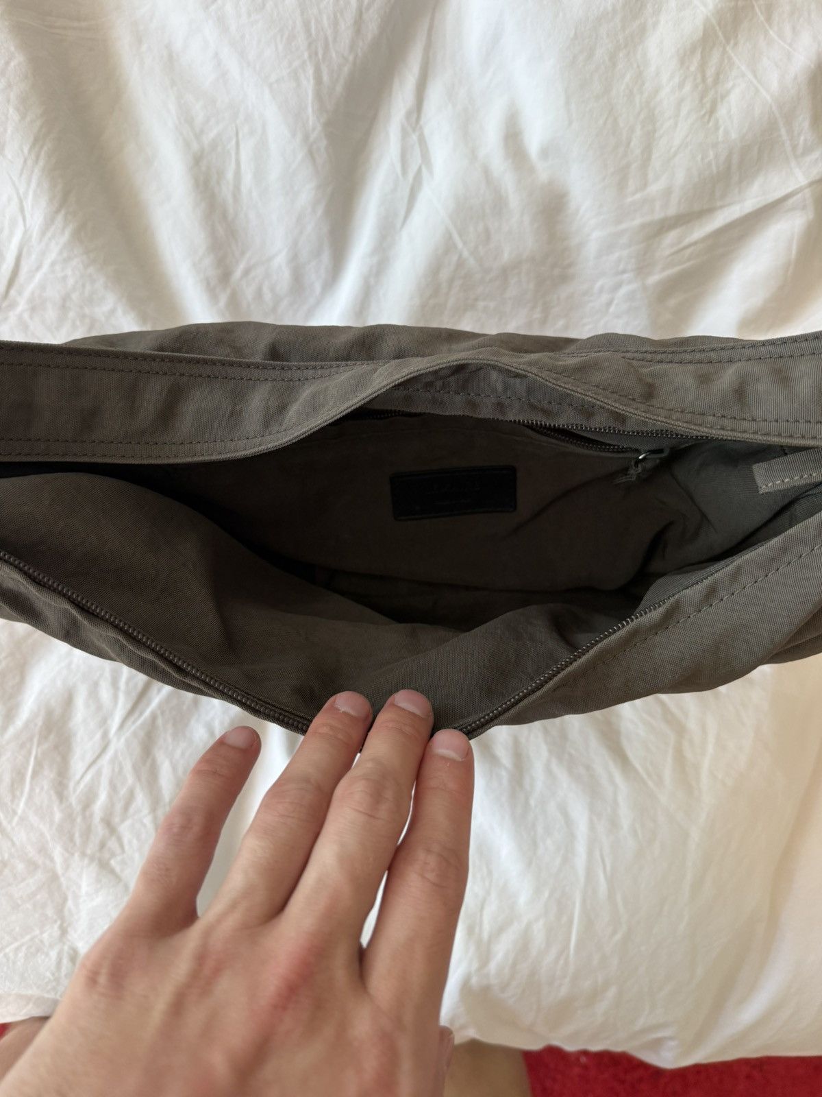Lemaire Small Nylon Soft game bag Olive Size ONE SIZE - 7 Thumbnail