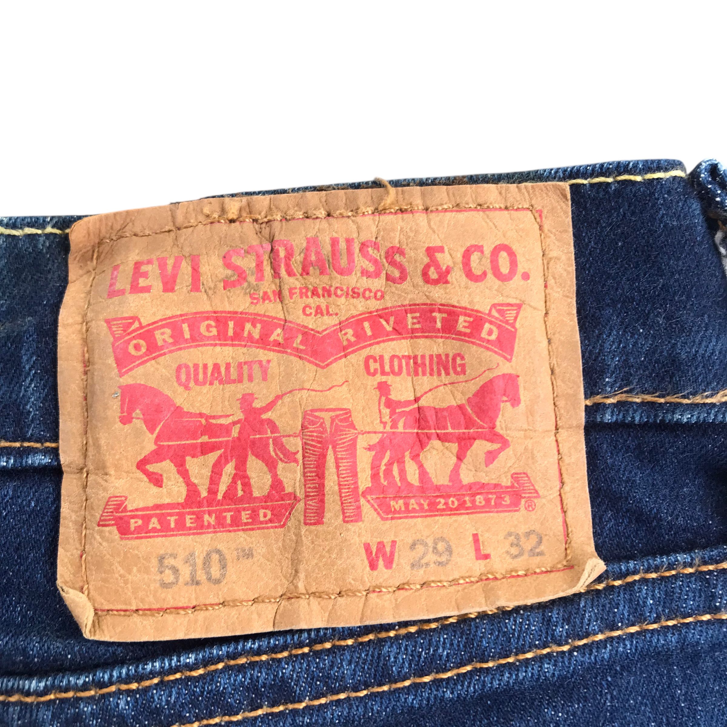 Levi's Vintage Levis 510 Distressed Denim-Size 29 Size US 29 - 10 Thumbnail