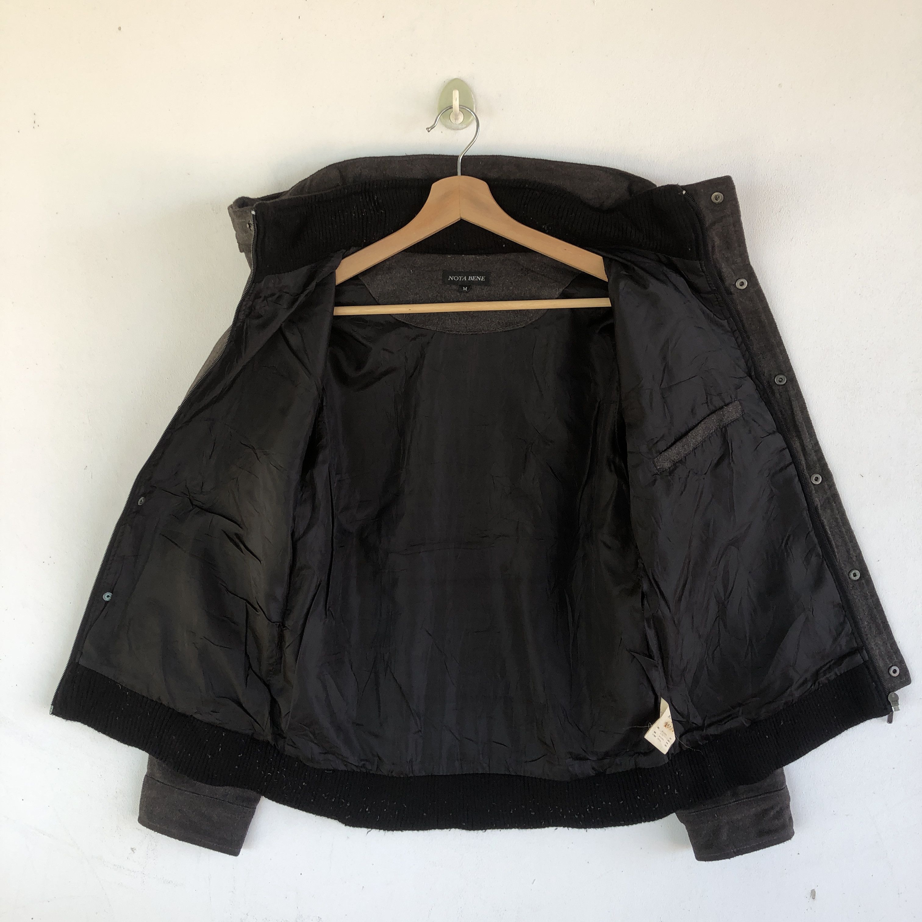Japanese Brand × Vintage Vintage Nota Bene Hoodie Wool Bondage Chore Jacket Size US M / EU 48-50 / 2 - 6 Thumbnail