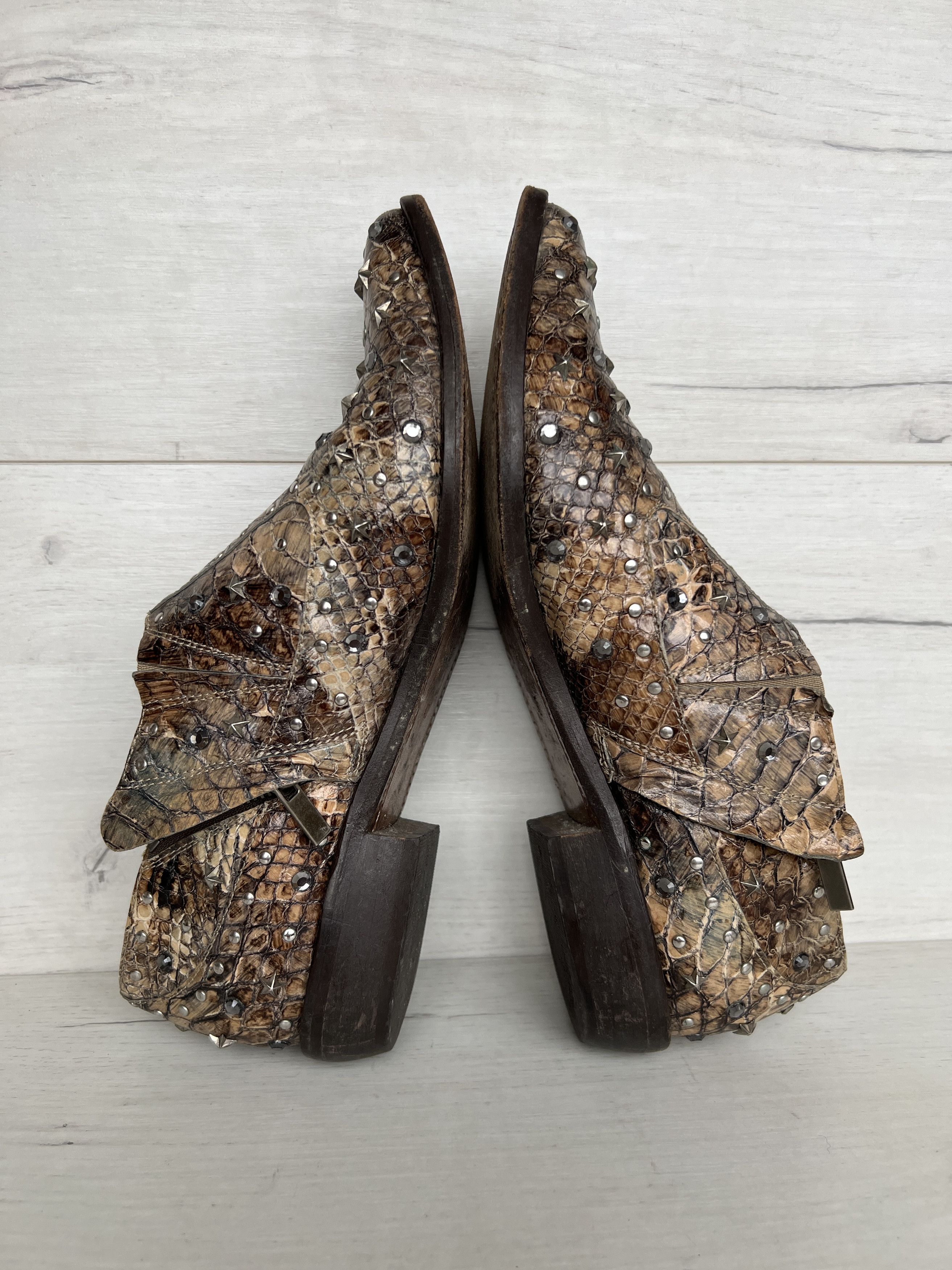 Jimmy Choo JIMMY CHOO for H&M PITON LEATHER BALLERINAS LOAFER Size US 9 / IT 39 - 5 Thumbnail