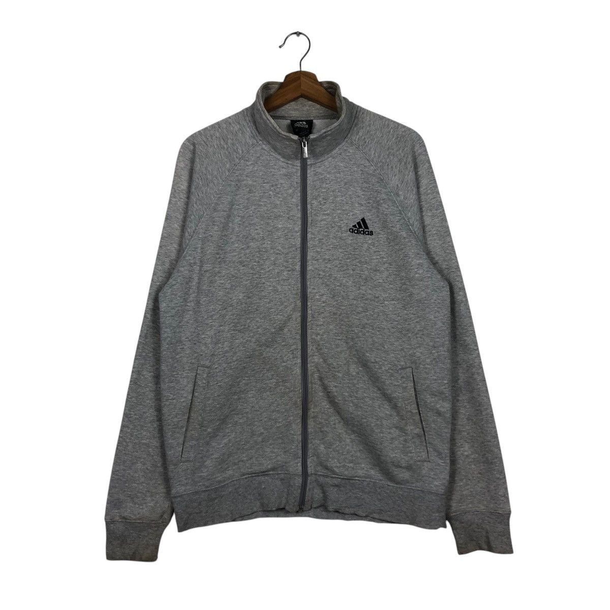 Adidas 📌Vintage Zipper Jacket Adidas Big Logo Size US L / EU 52-54 / 3 - 2 Thumbnail
