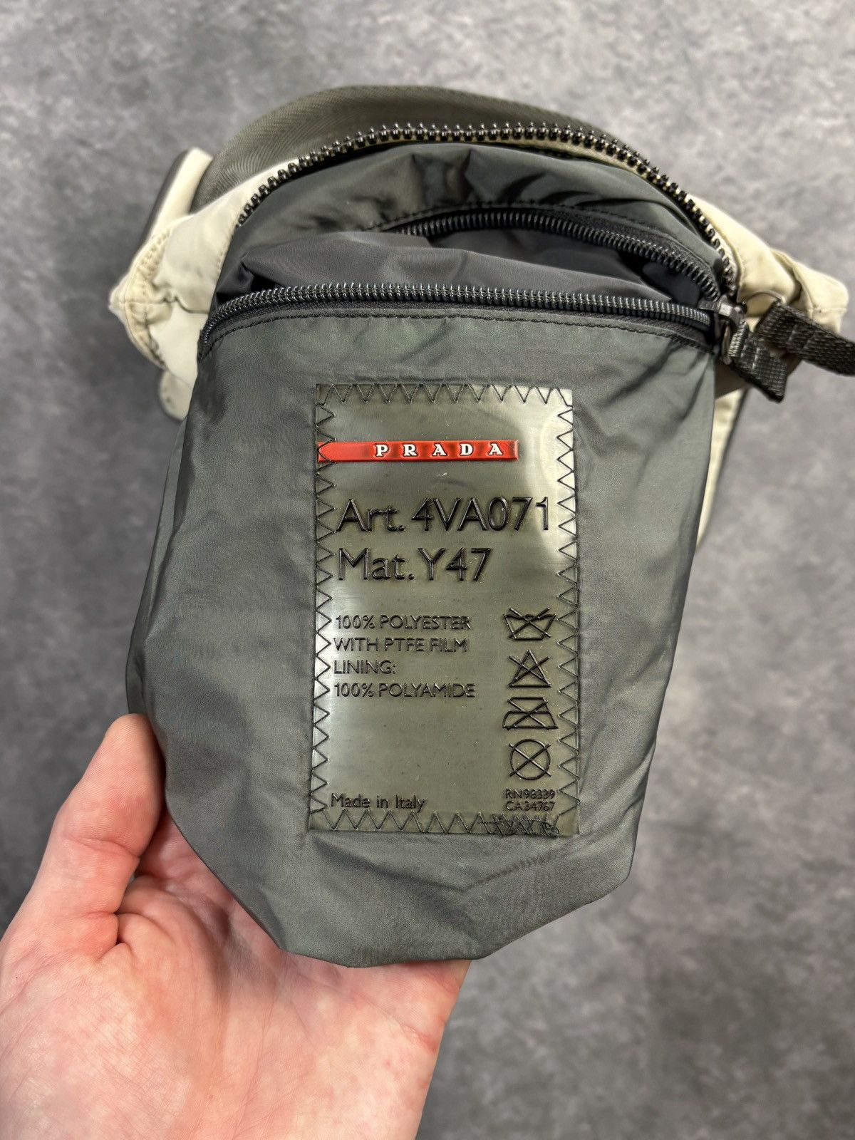 Prada Vintage Prada Sport Bag Nylon Tote S/S 1999 2000s Purse Mini Size ONE SIZE - 7 Thumbnail