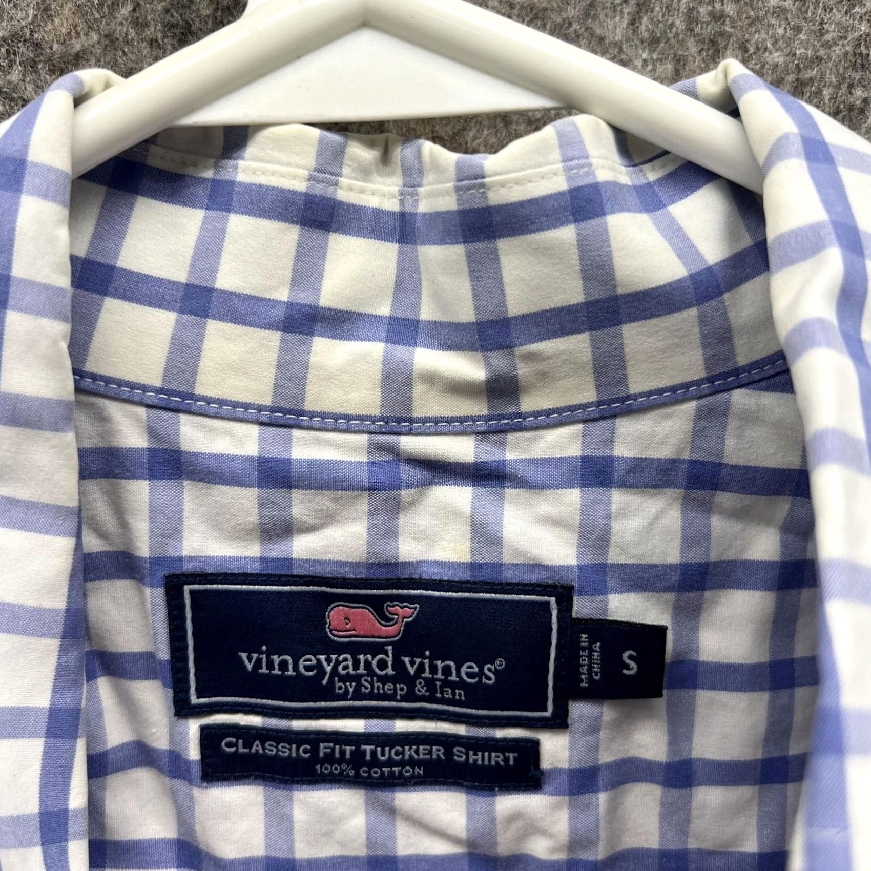 Vineyard Vines Vineyard Vines Shirt Men Small Blue Tattersall Classic Fit Tucker Preppy Check Shirt Size US S / EU 44-46 / 1 - 5 Thumbnail